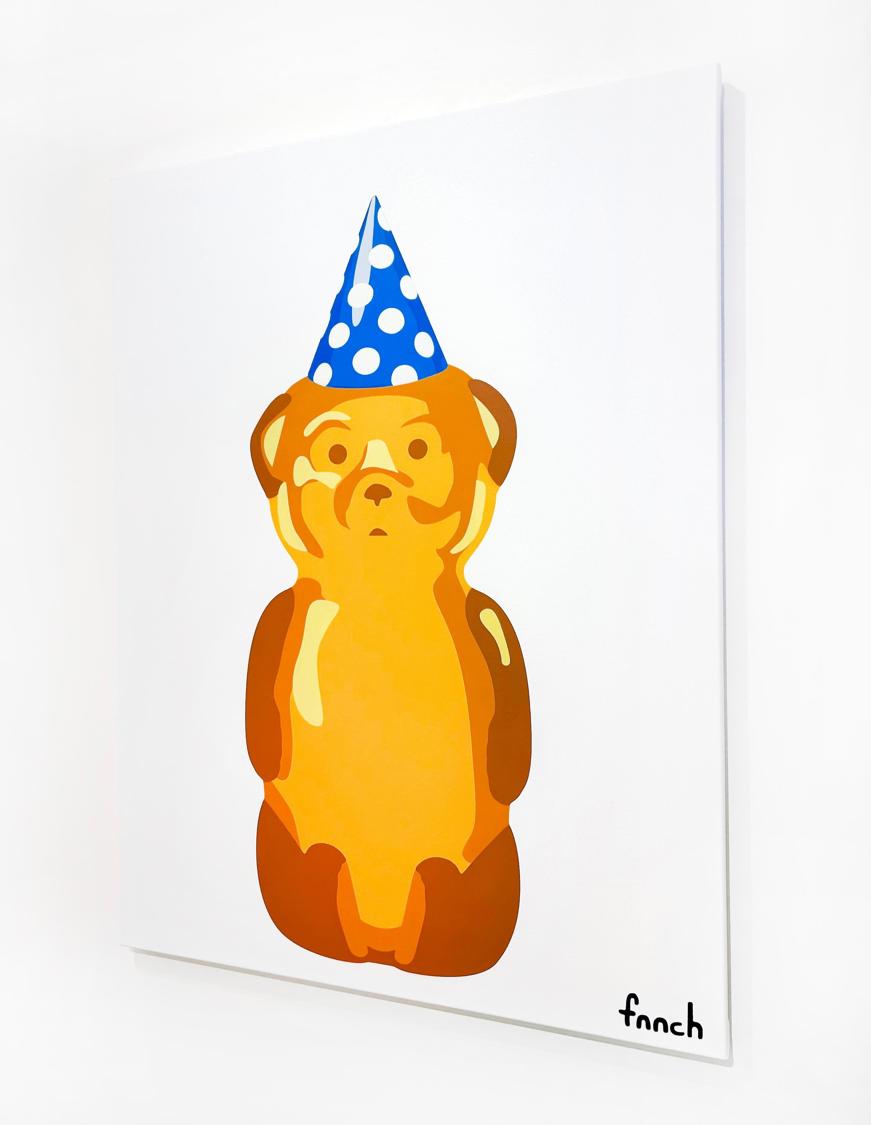 Birthday Bear - Contemporary Painting by fnnch