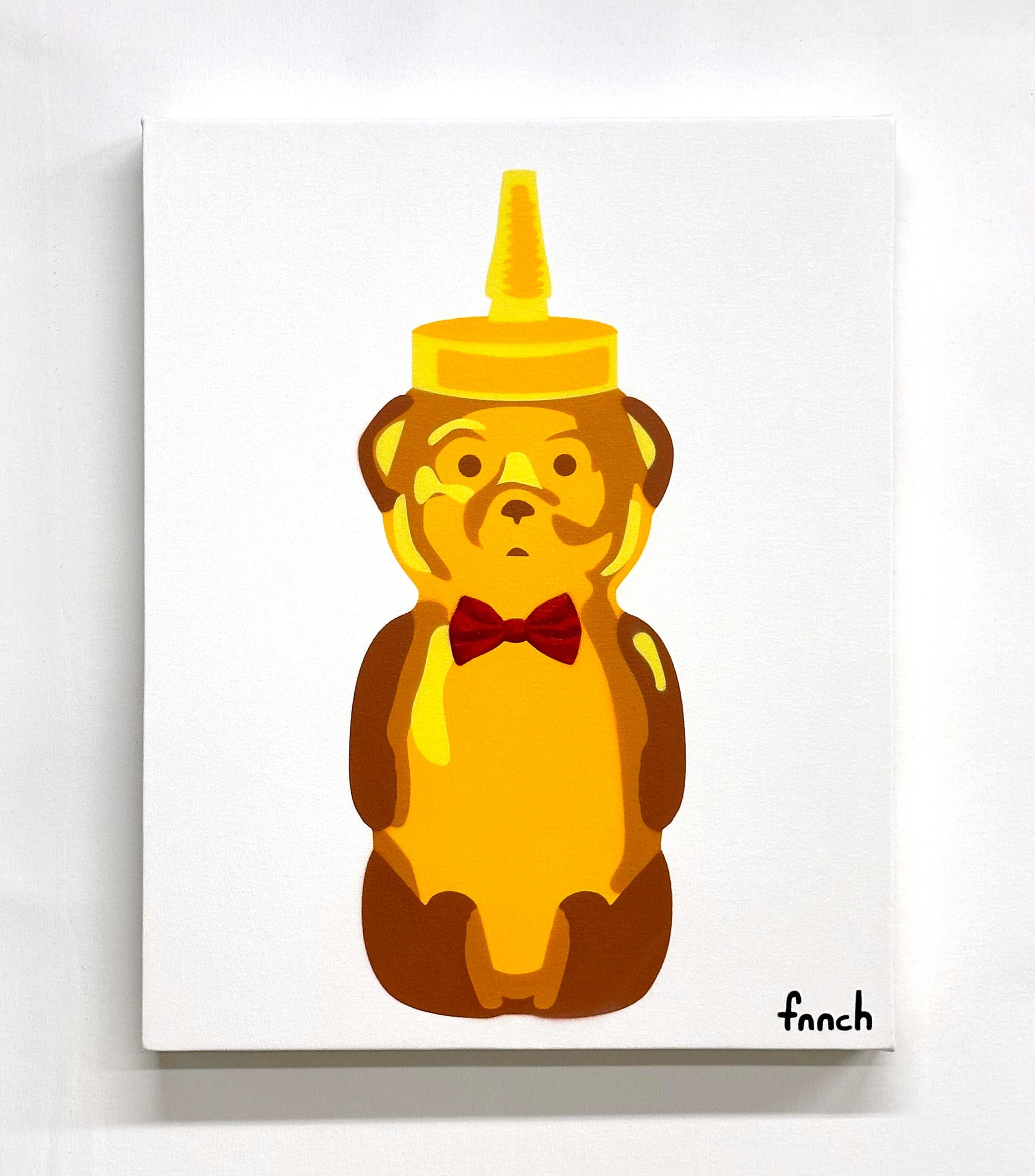 Bowtie Bear - Painting by fnnch
