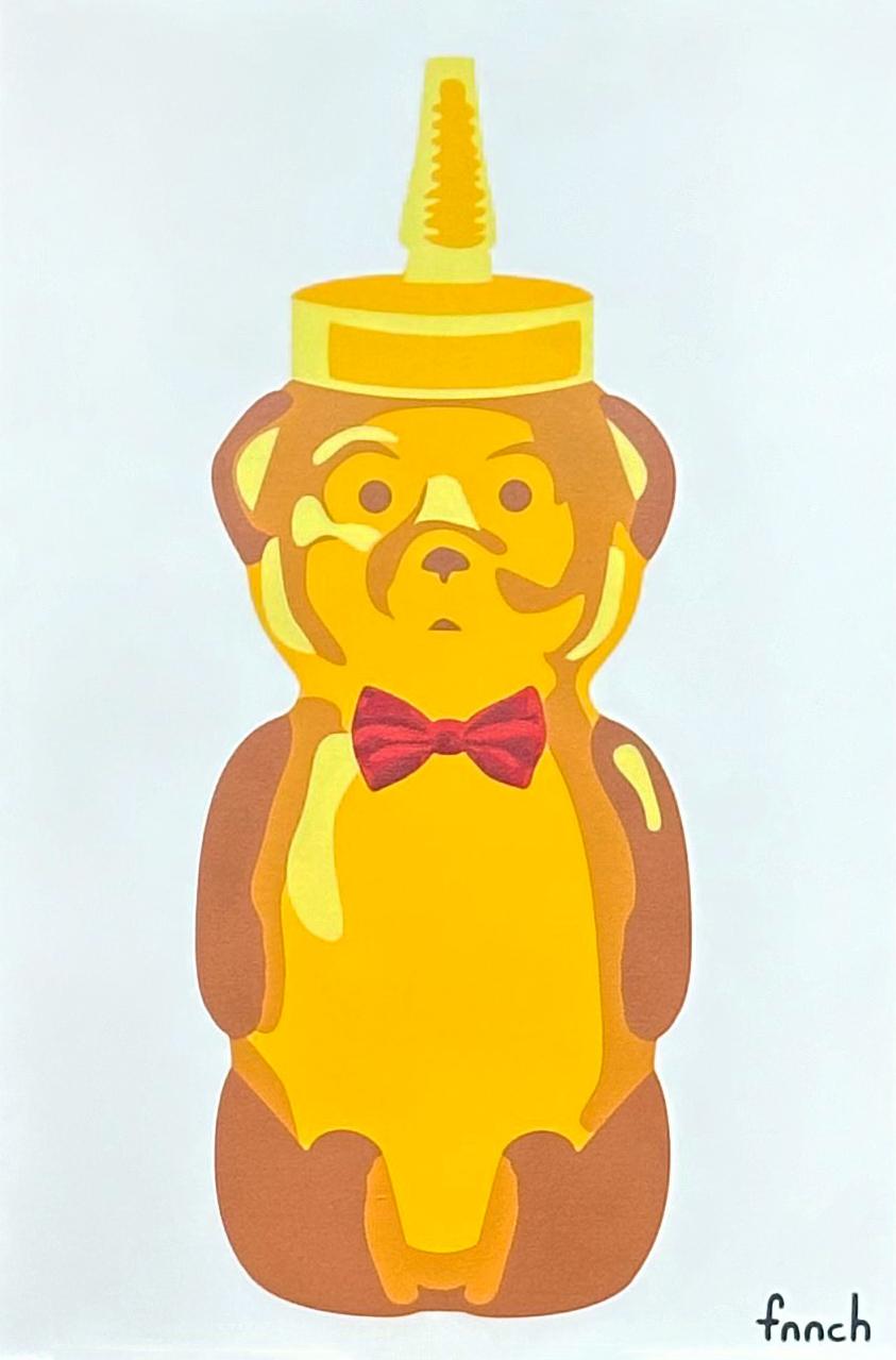 fnnch Animal Painting - Bowtie Bear
