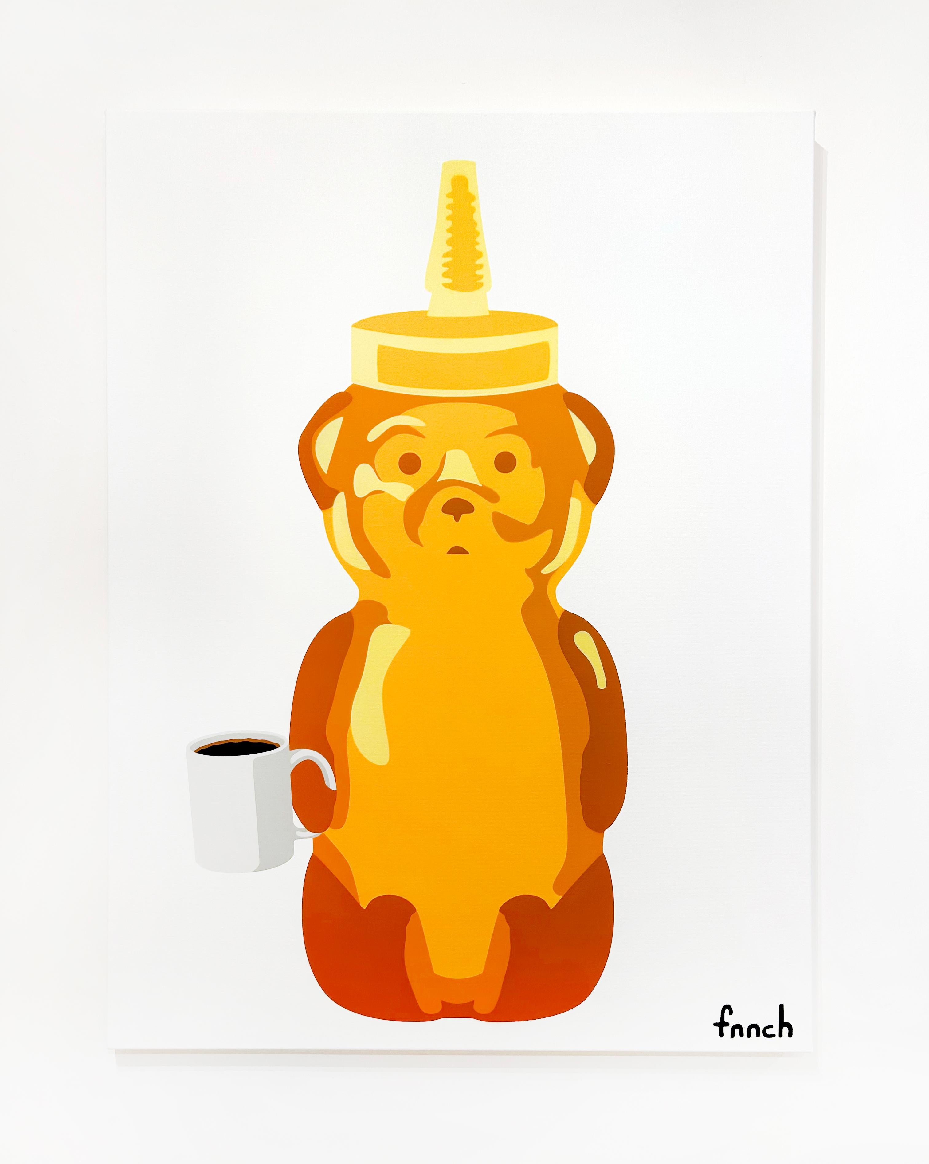 Coffee Bear - Painting by fnnch