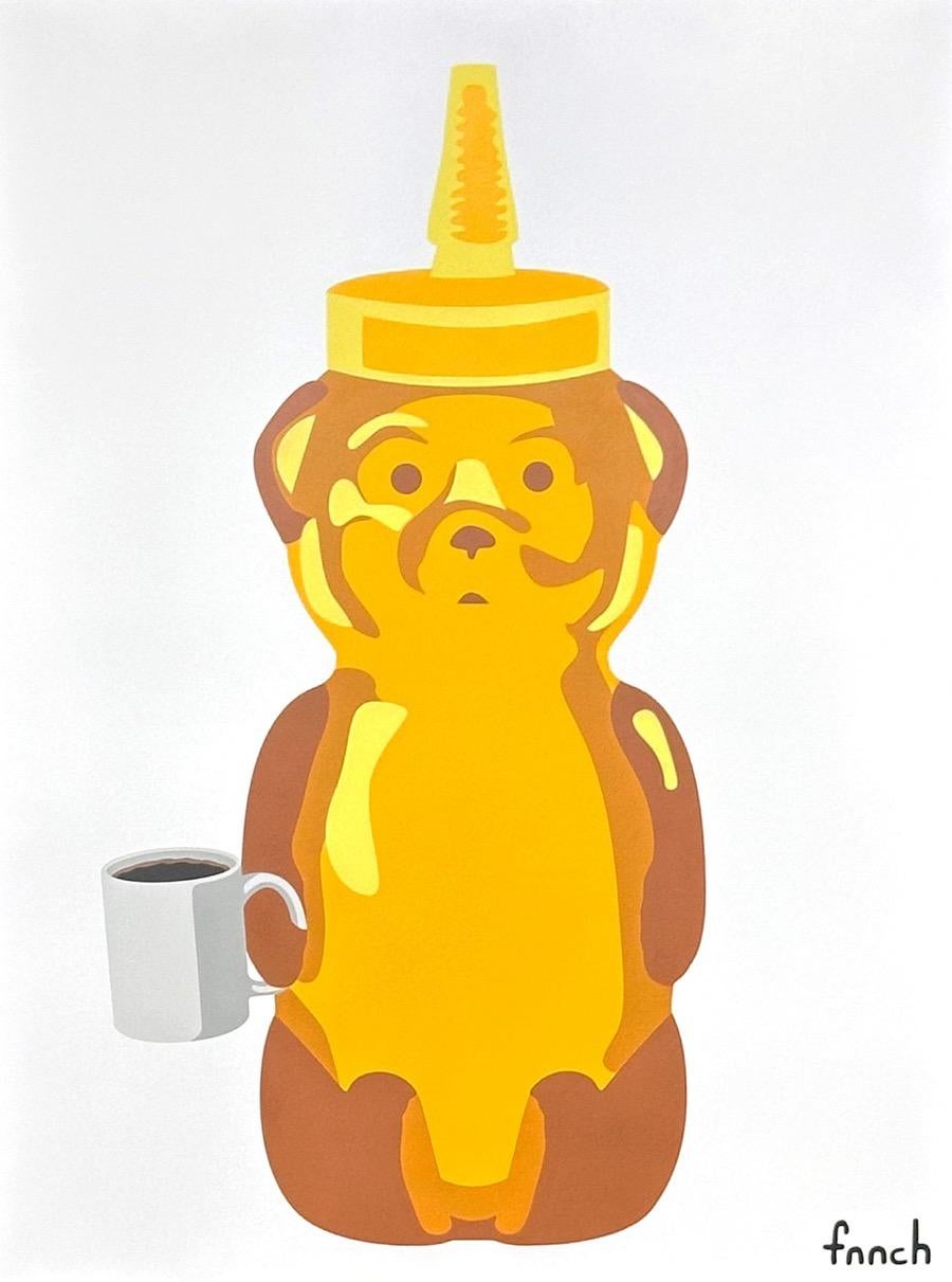 fnnch Animal Painting - Coffee Bear
