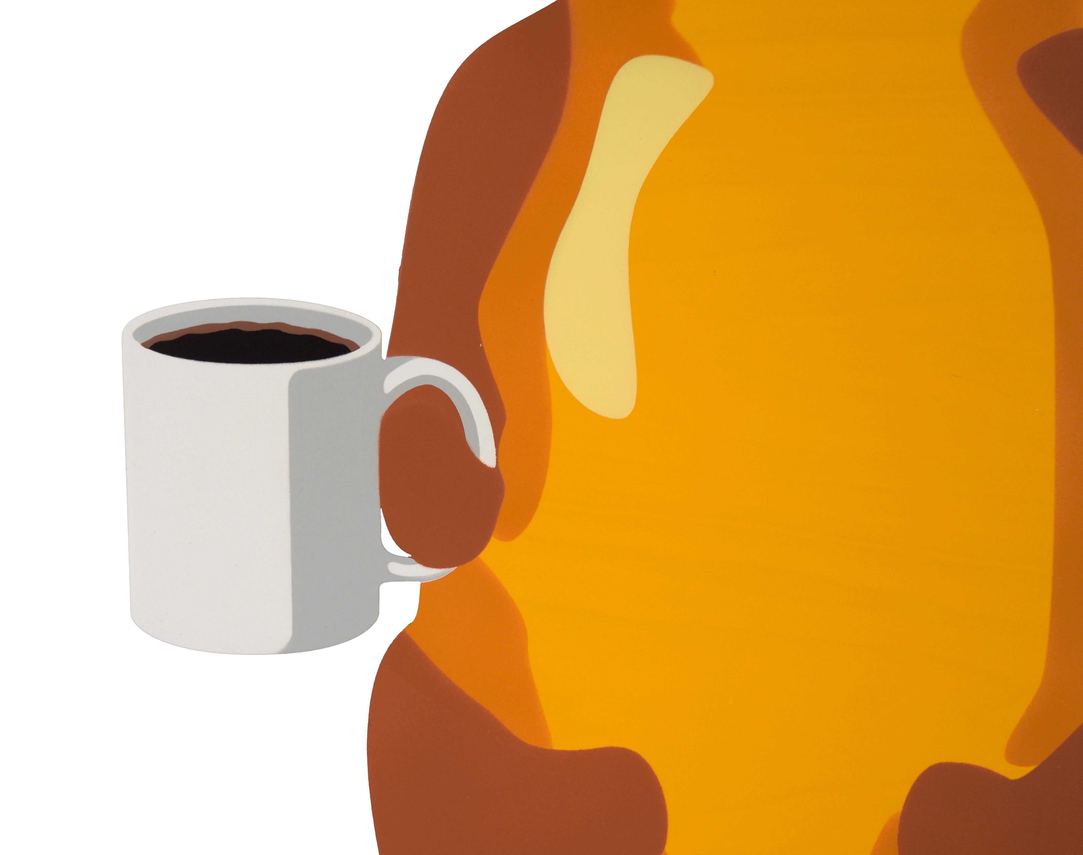 Honey Bear with Coffee by San Francisco Street Artist fnnch For Sale 2