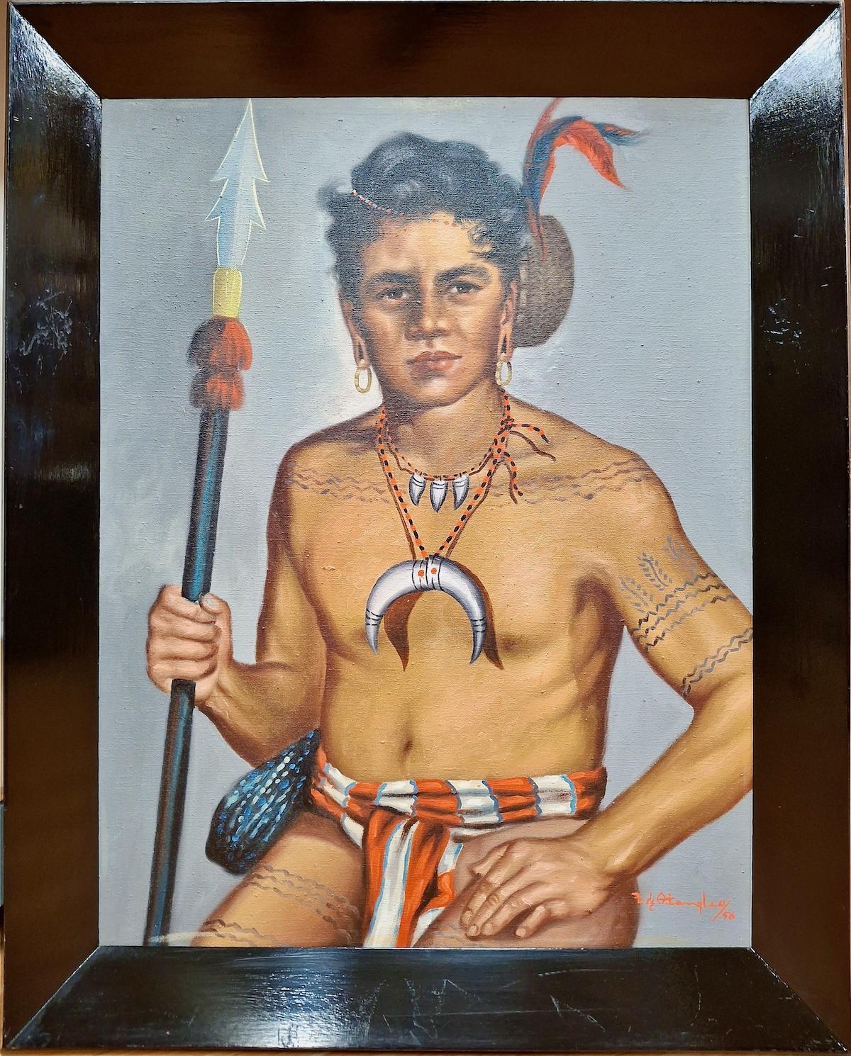 Ein Paar indigener Fillipino-Porträts im Angebot 1