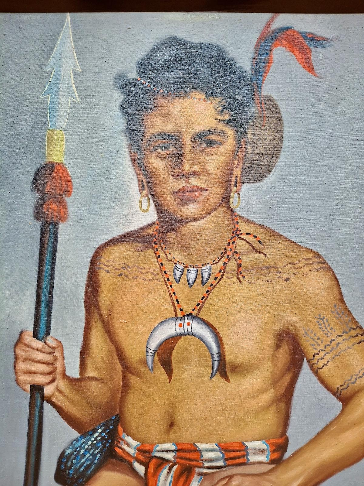 Ein Paar indigener Fillipino-Porträts im Angebot 2