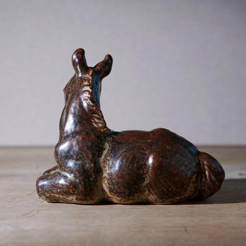 Foal Figure in Ceramic by Knud Kyhn In Good Condition For Sale In Berlin, BE
