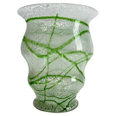 Vintage Foam Art Glass Vase. Johann Loetz Witwe, Klostermühle, around 1930s. 