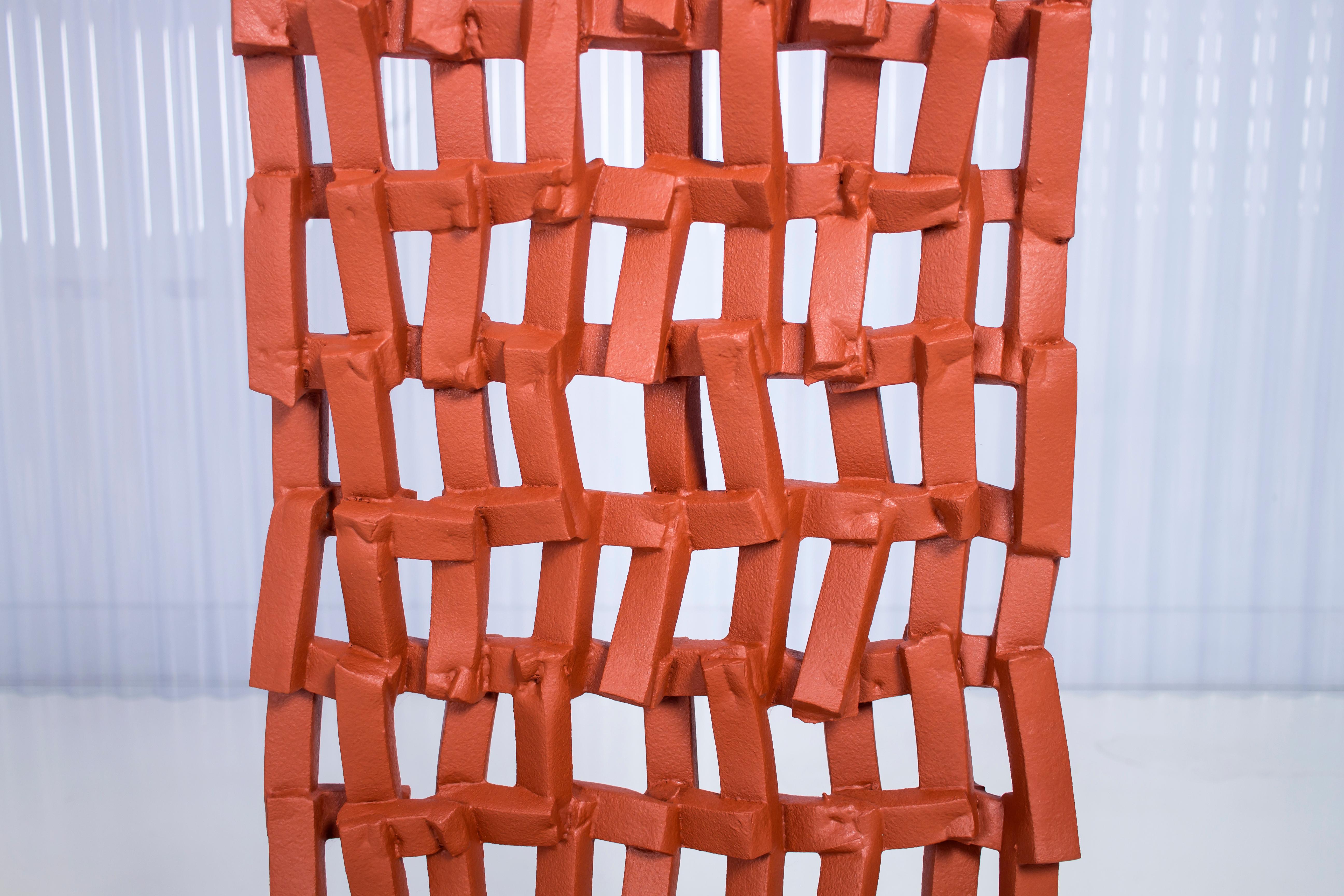 Foam Fences_S_Room Divider is Presented by Anton Hendrik Denys

The Foam Fences_S_Room divider is a narrow foam-coated screen with a closed-off pattern. It can be installed vertically or horizontal and comes with a set of metal hooks, offering an