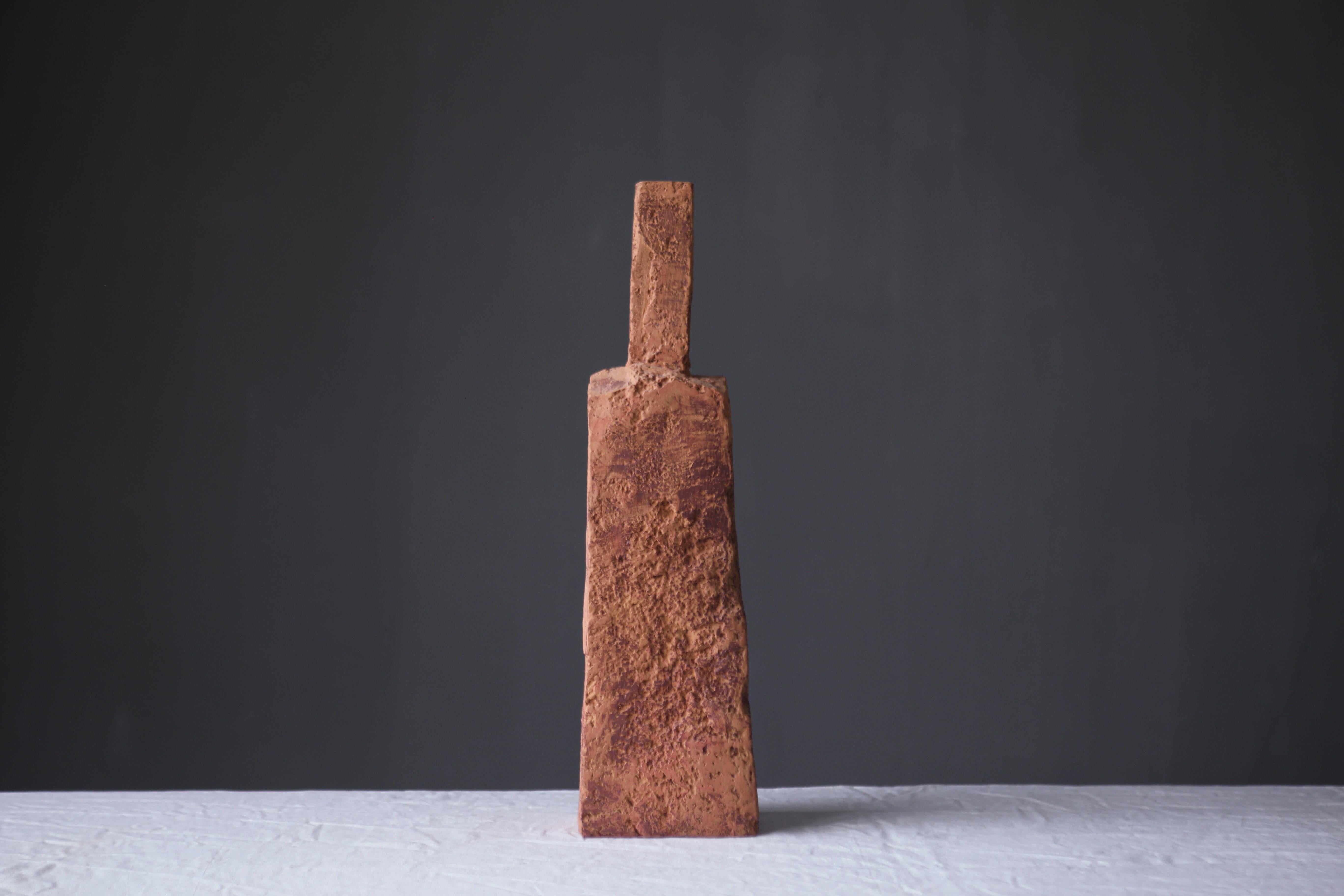 Vases en céramique fabriqués à la main d'inspiration mousse-pierre (six de 3 )-  Surface texturée rustique Neuf - En vente à 景德镇市, CN