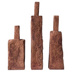 Foam-stone Inspired Handmade Ceramic Vases (Set of 3 )-  Rustic Textured Surface