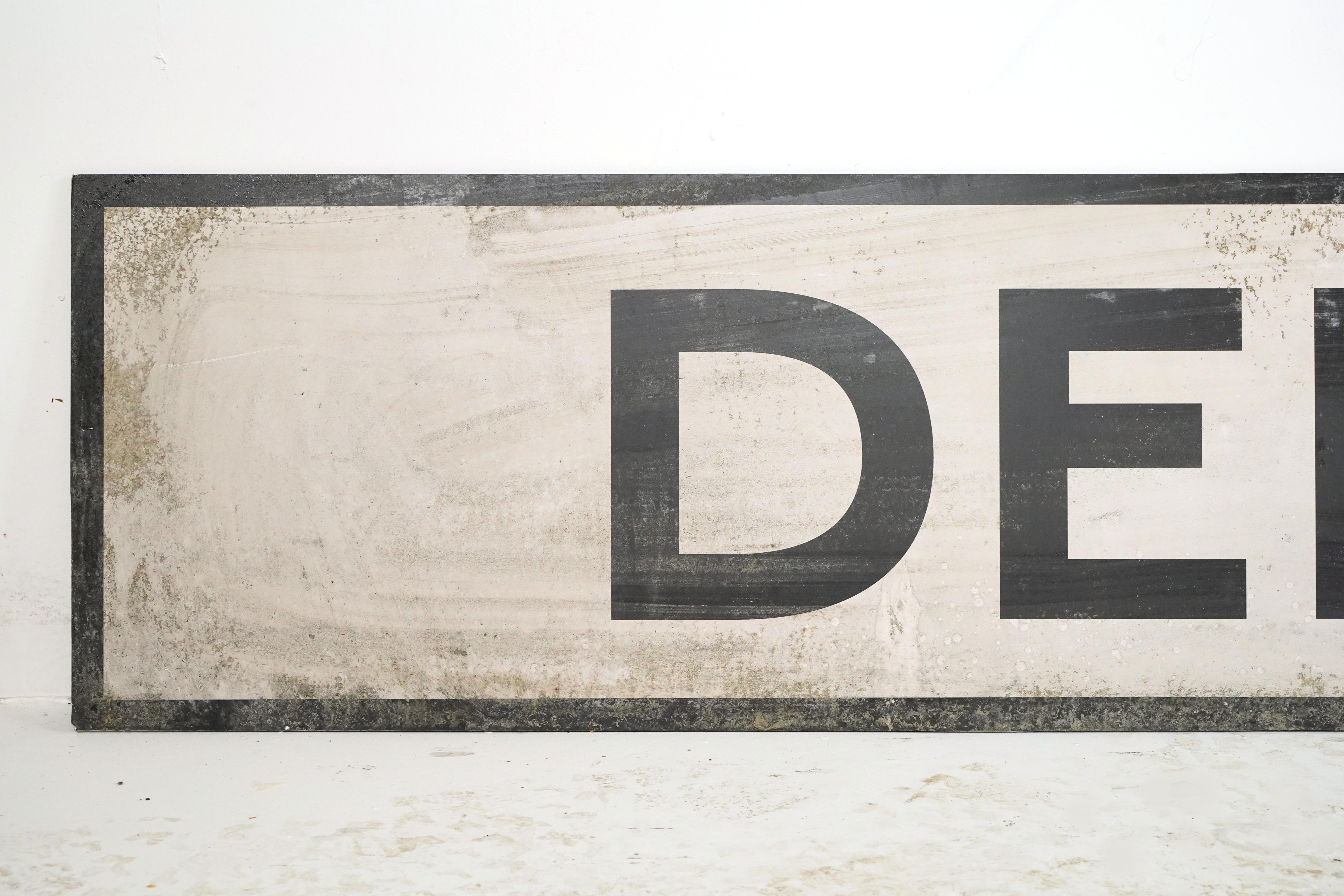 Schaumstoffplatte Delancey Street Film Requisitenschild NYC Subway im Angebot 1