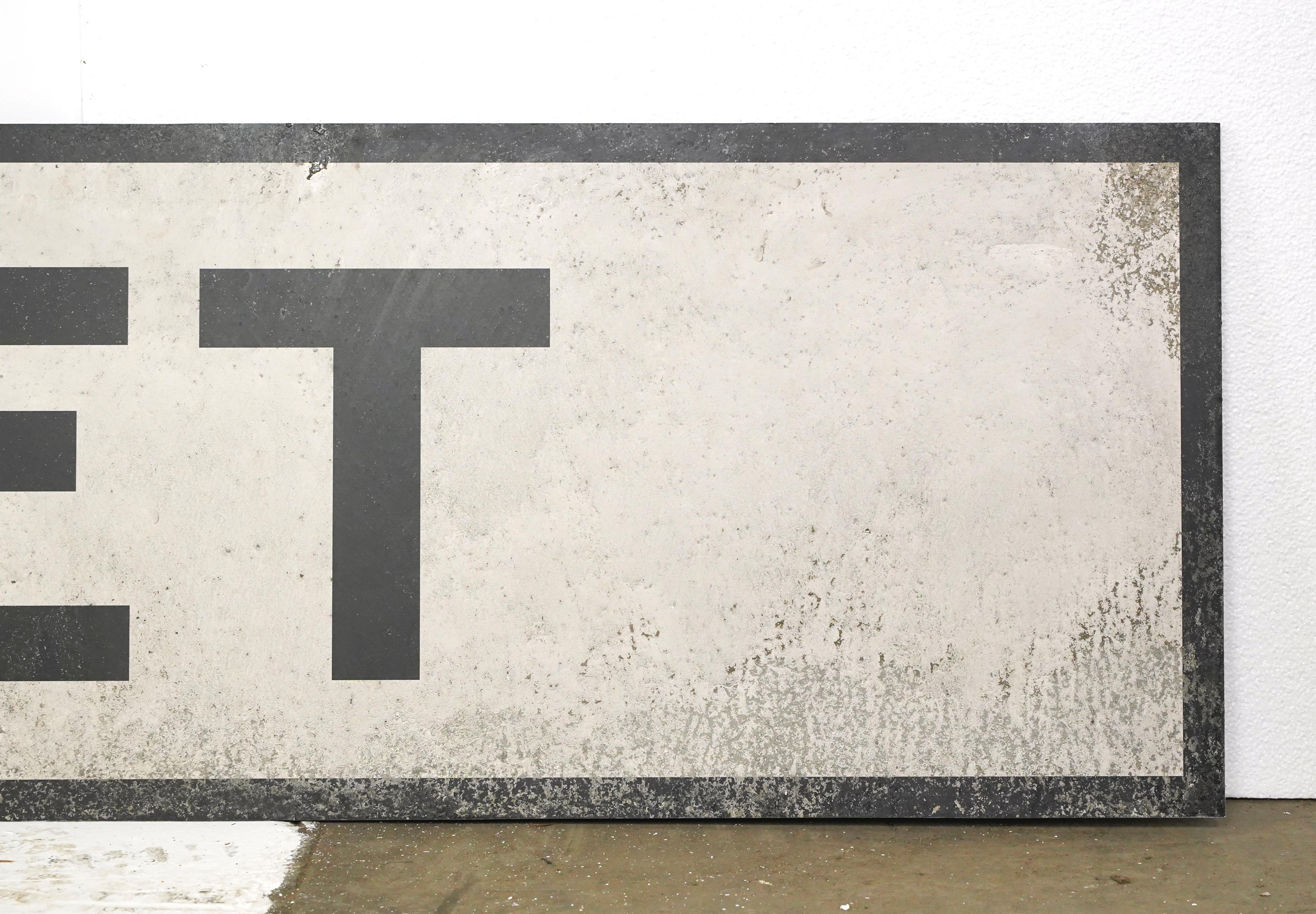 Schaumstoffplatte Delancey Street Film Requisitenschild NYC Subway im Angebot 5