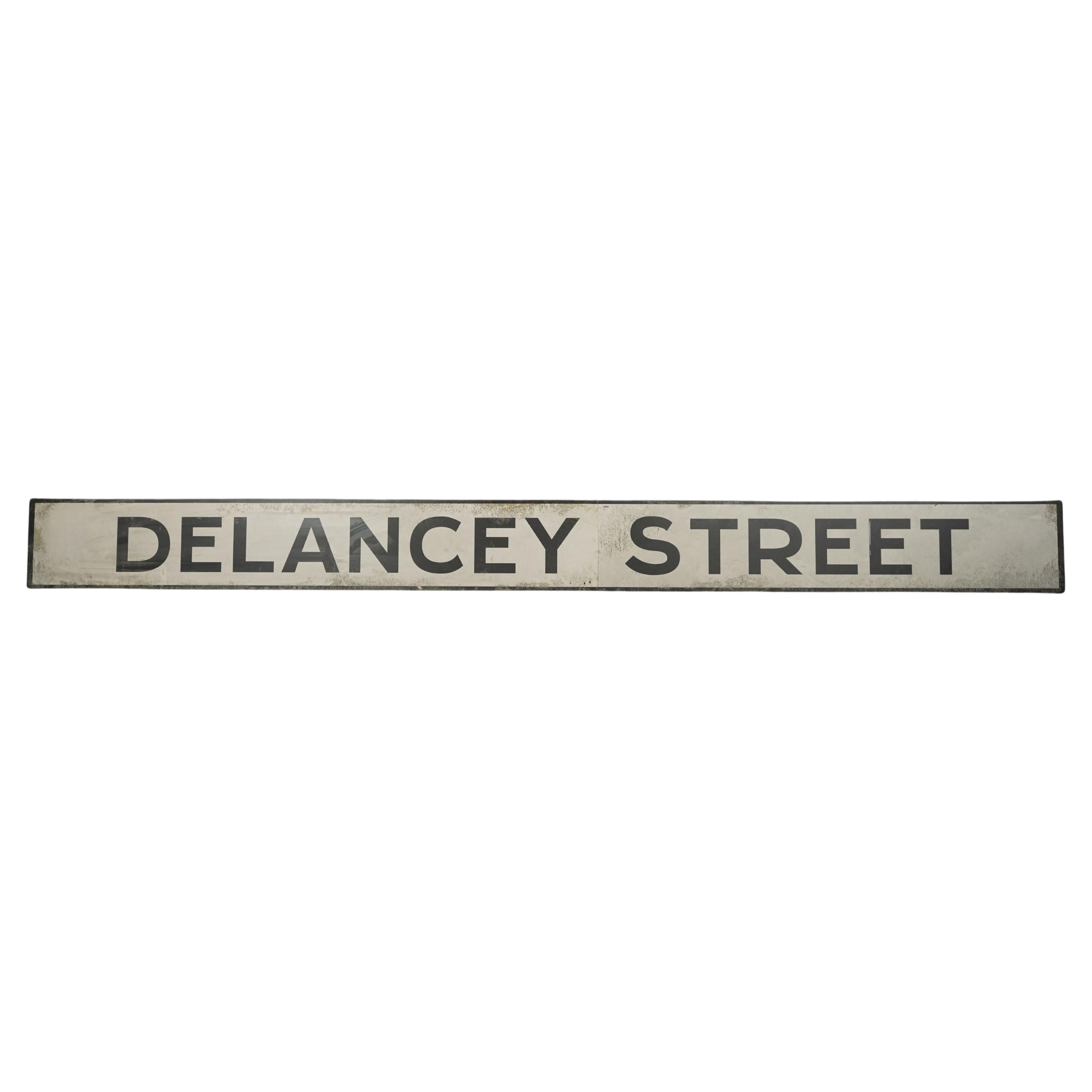 Foamboard Delancey Street Film Prop Sign NYC Subway