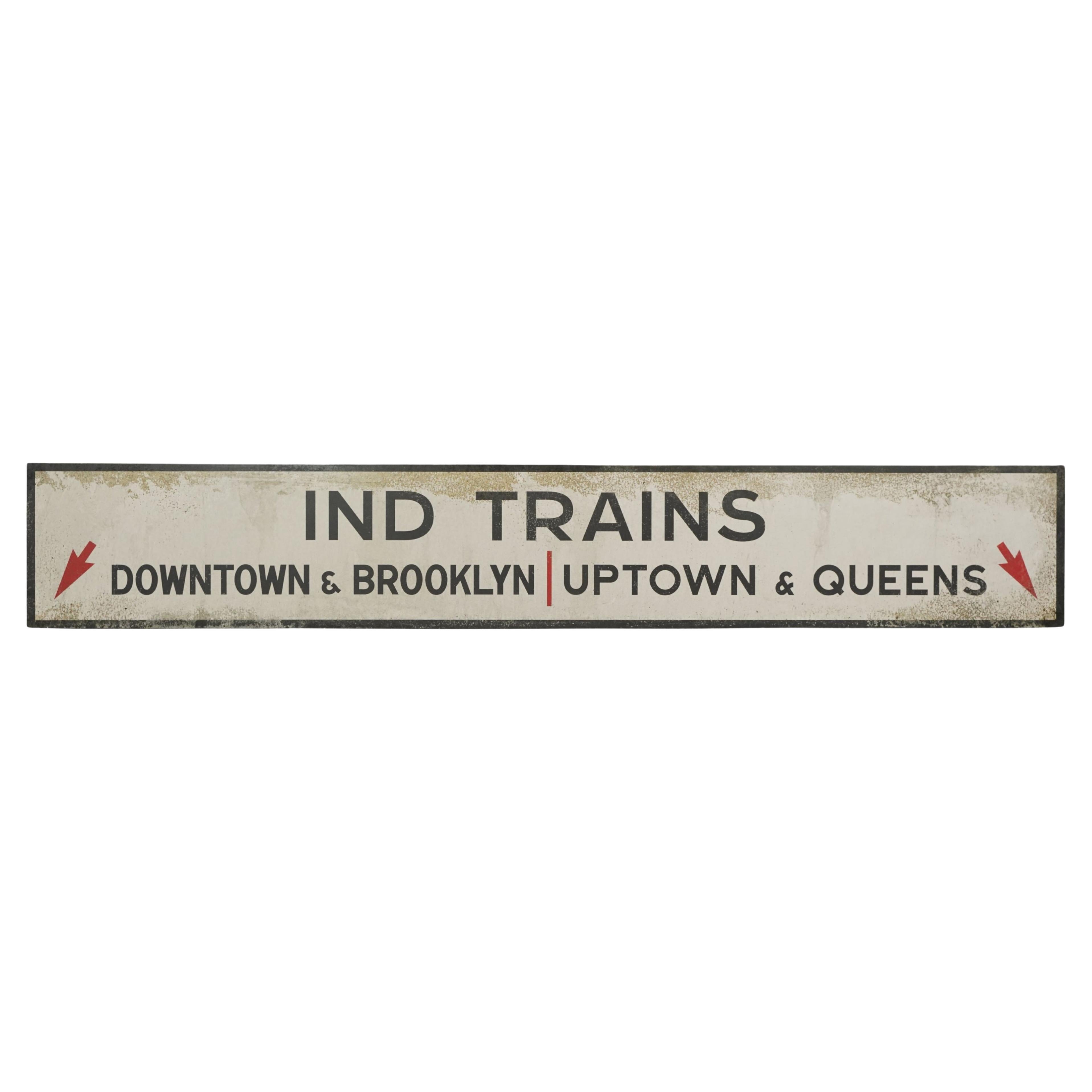 Foamboard NYC Ind Subway Trains Street Film Prop Sign