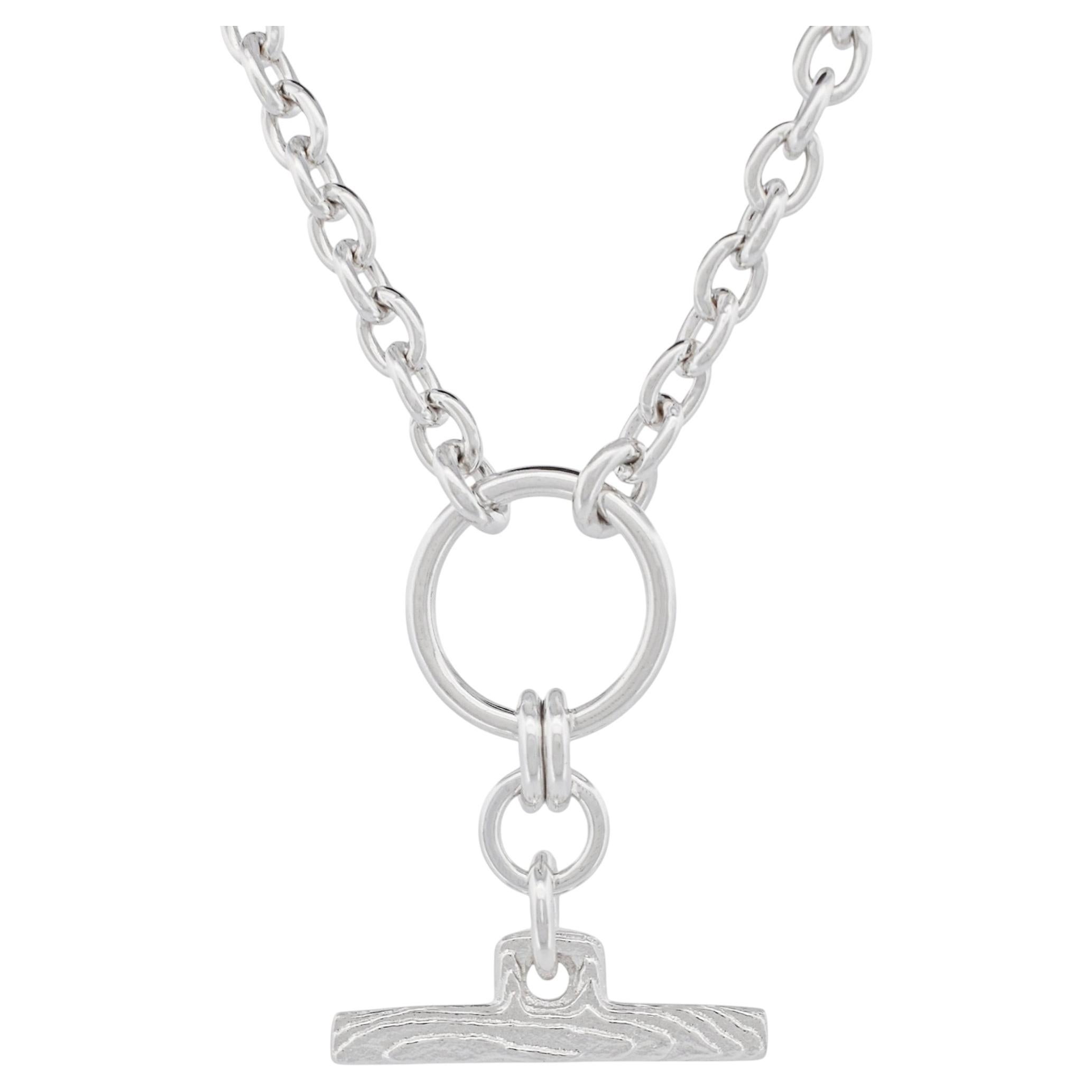 Collar con cadena tipo fob, de plata de ley de True Connexion