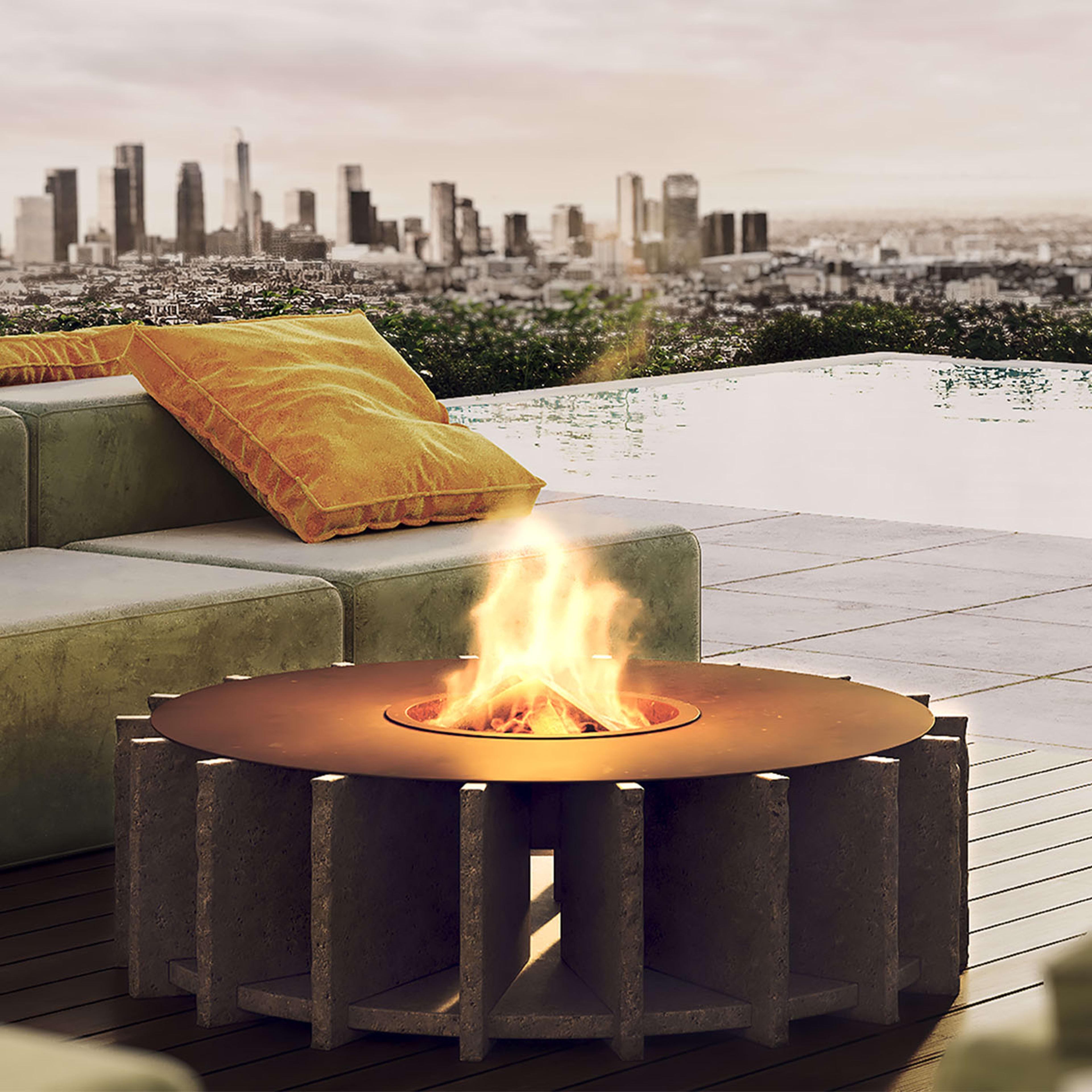 Fòc Round Fire Pit In New Condition For Sale In Milan, IT