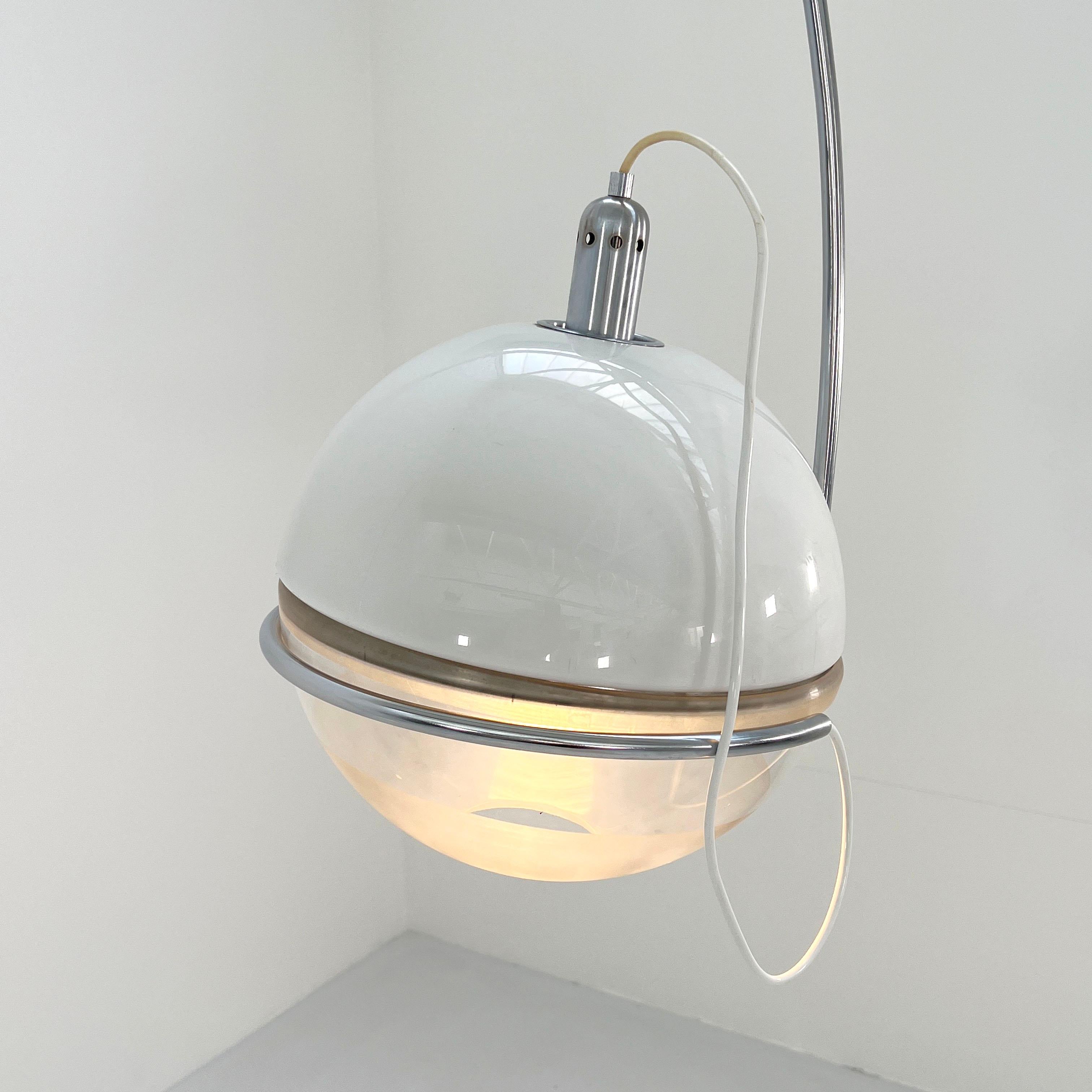 Post-Modern Focus Arc Floor Lamp by Fabio Lenci for Guzzini, 1970s