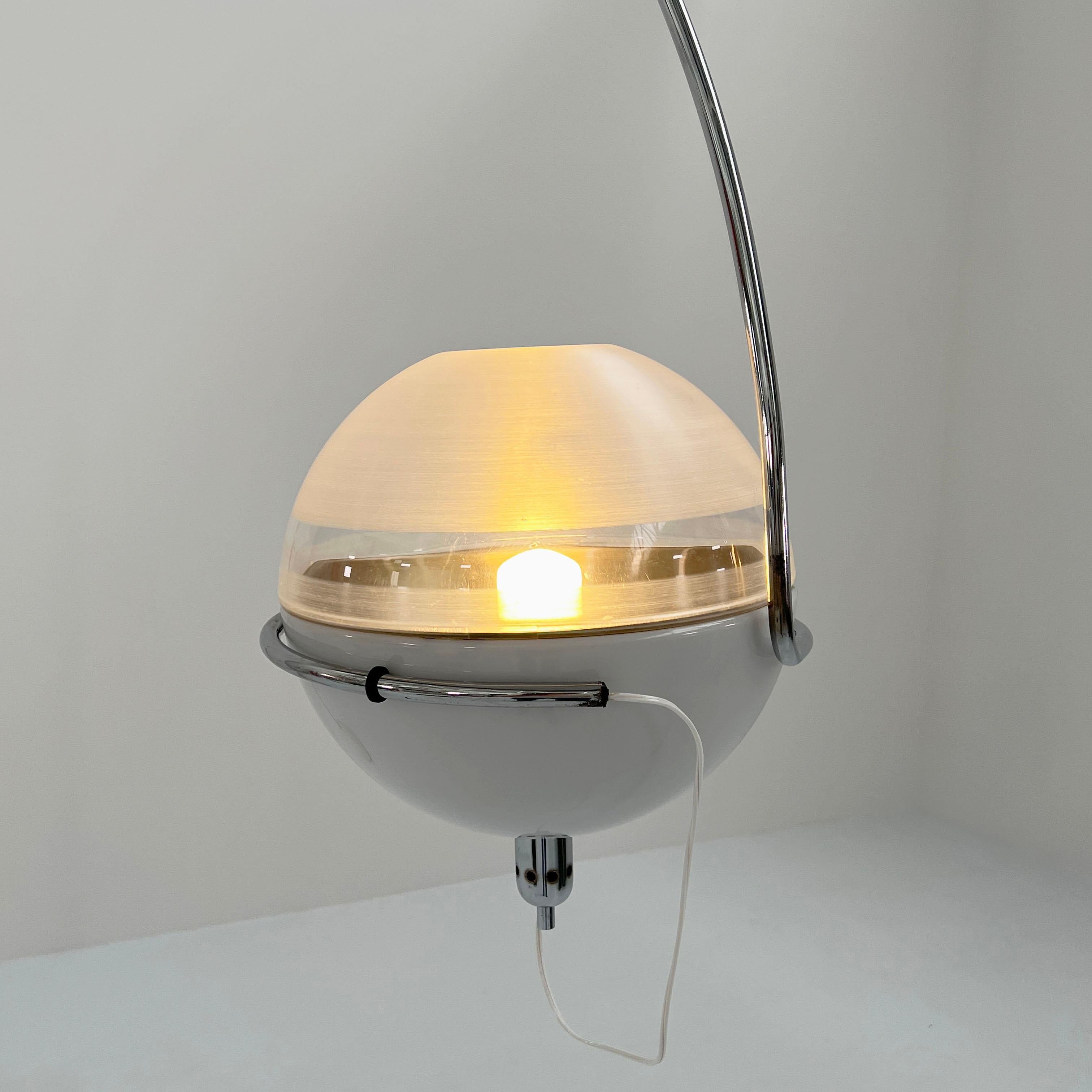 italien Lampadaire Focus Arc de Fabio Lenci pour Guzzini, 1970
