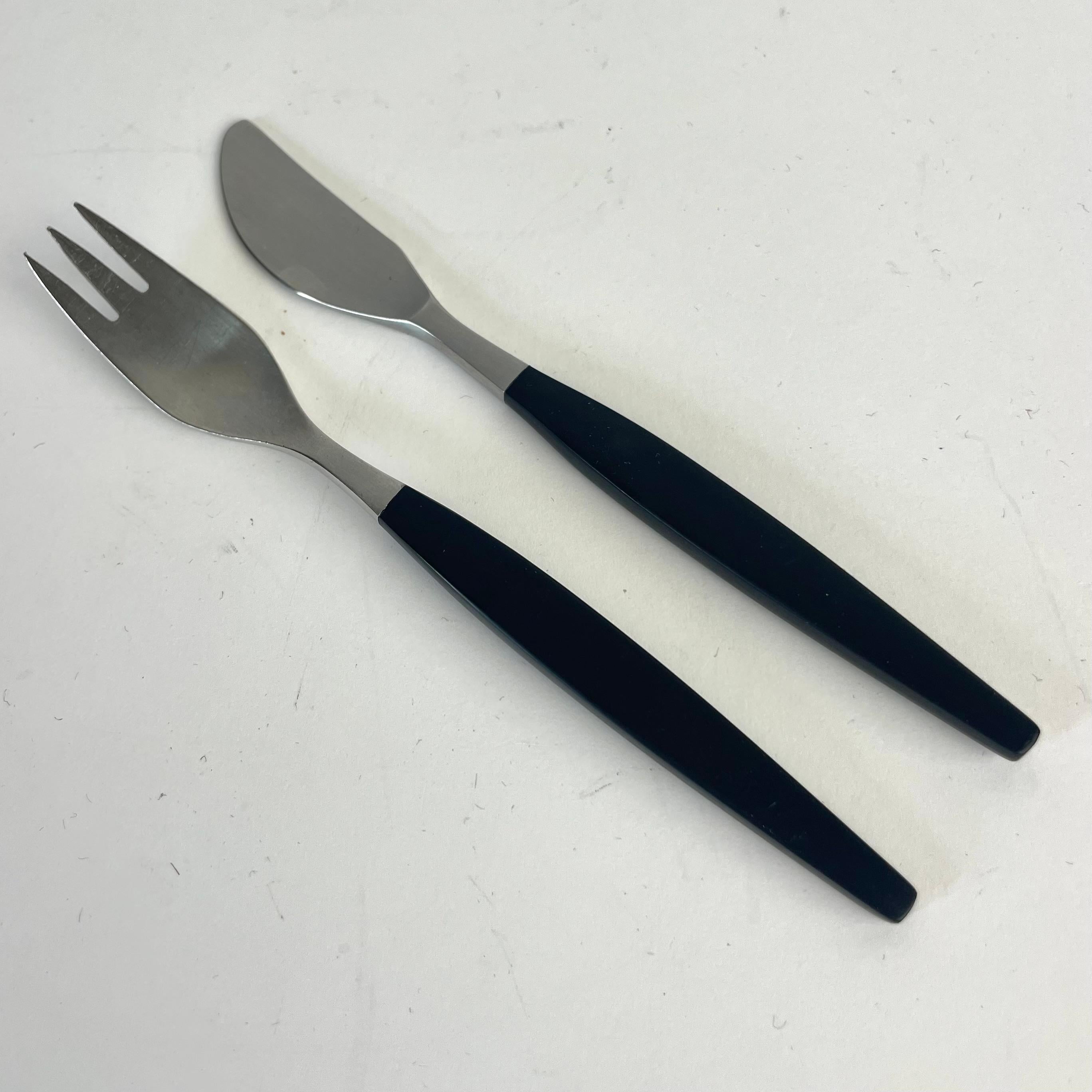“Focus de Luxe” Flatware Set by Folke Arström for Gense, Sweden, 1950s im Angebot 13