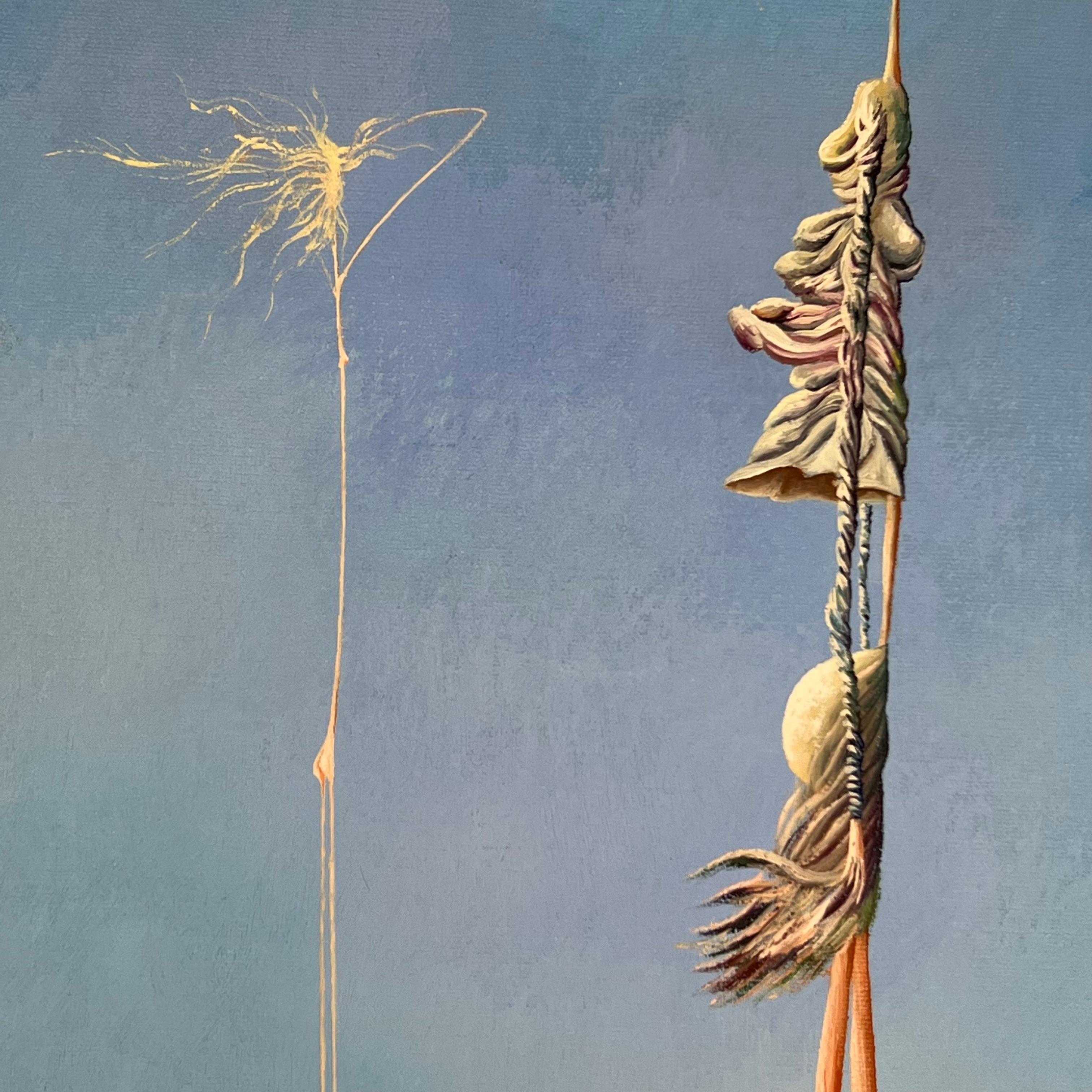 Pintura al óleo surrealista de Fodor Levente finales del siglo XX