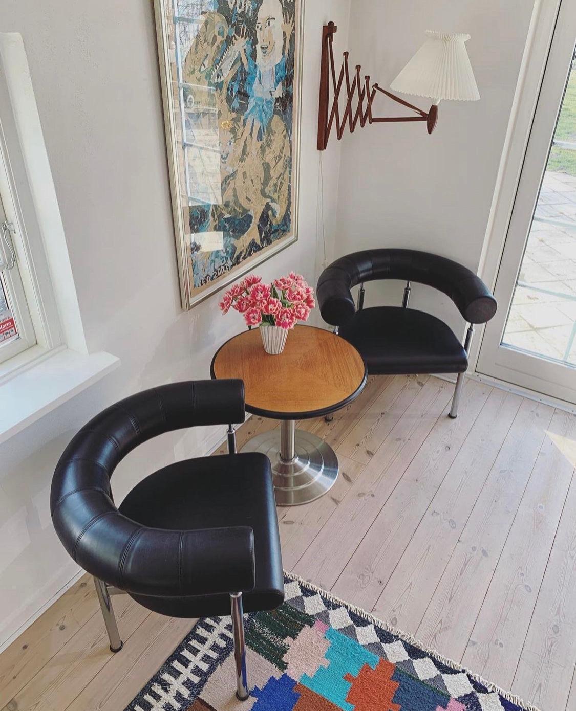 Mid-Century Modern Chaises Foersom & Hiort-Lorenzen 'Cobra', années 1980