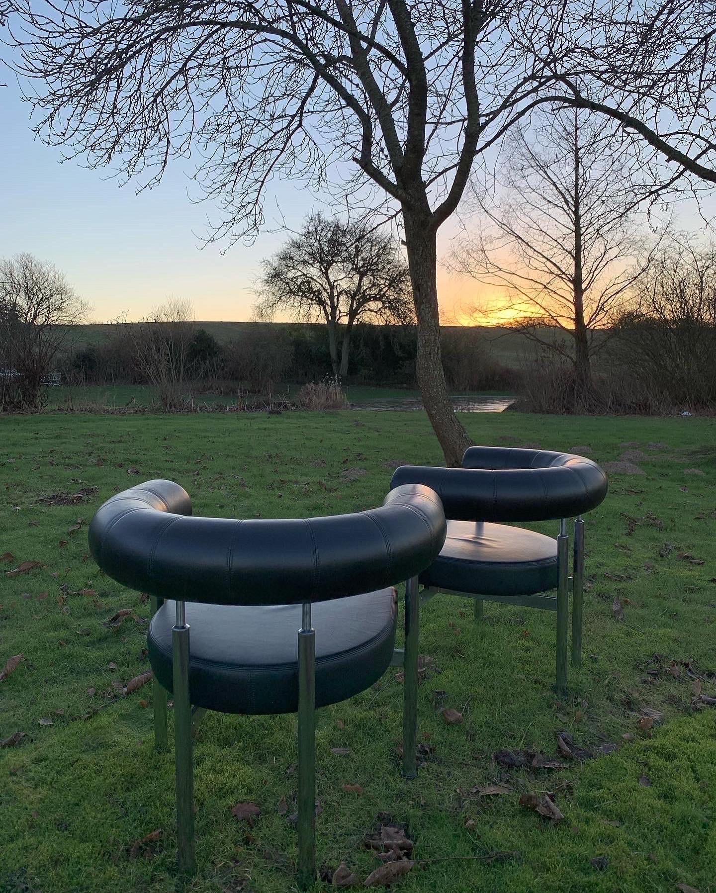 20ième siècle Chaises Foersom & Hiort-Lorenzen 'Cobra', années 1980