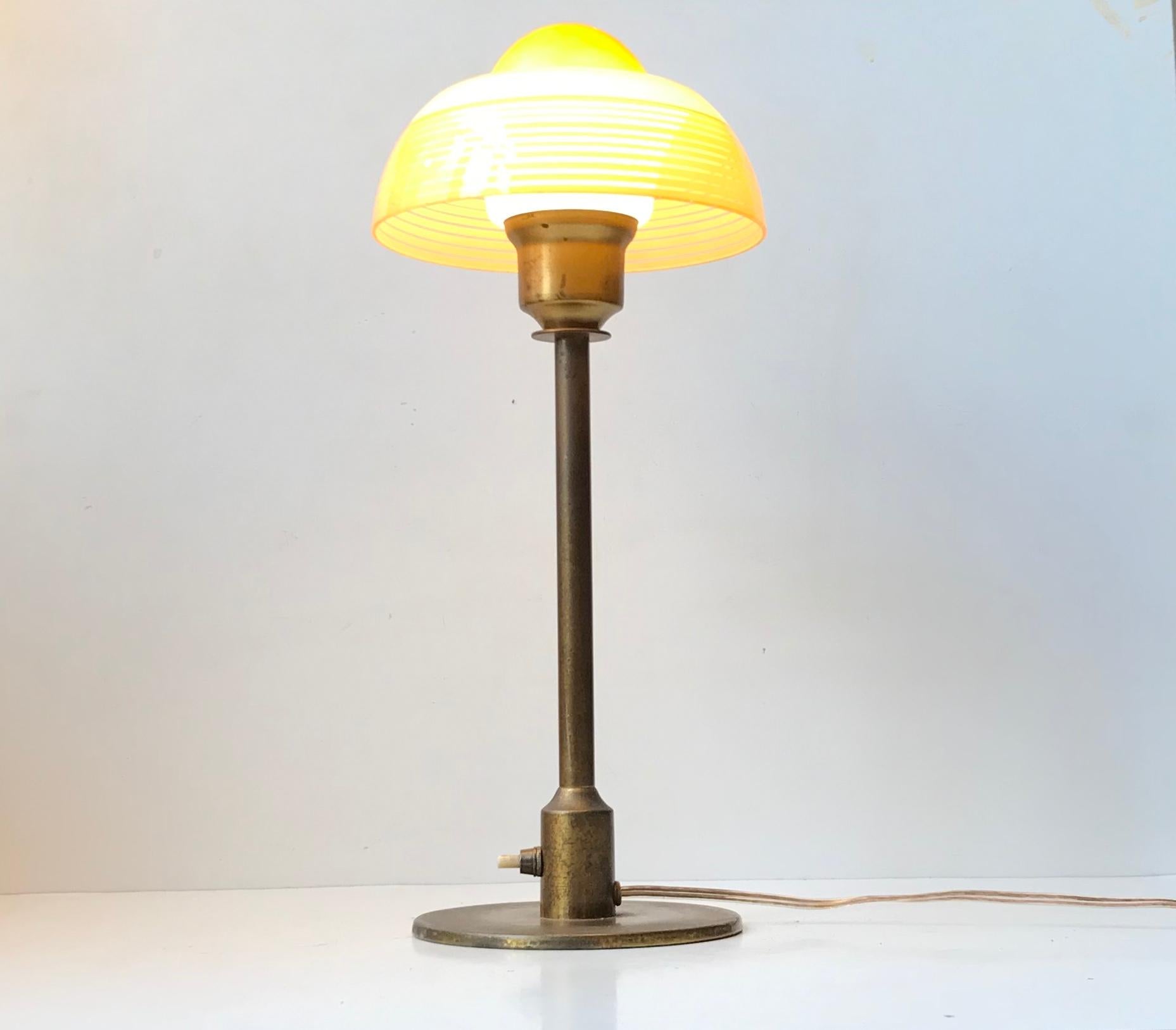 Lampe de bureau Art déco Fog & Morup « Le œuf de maïs », années 1930 en vente 6