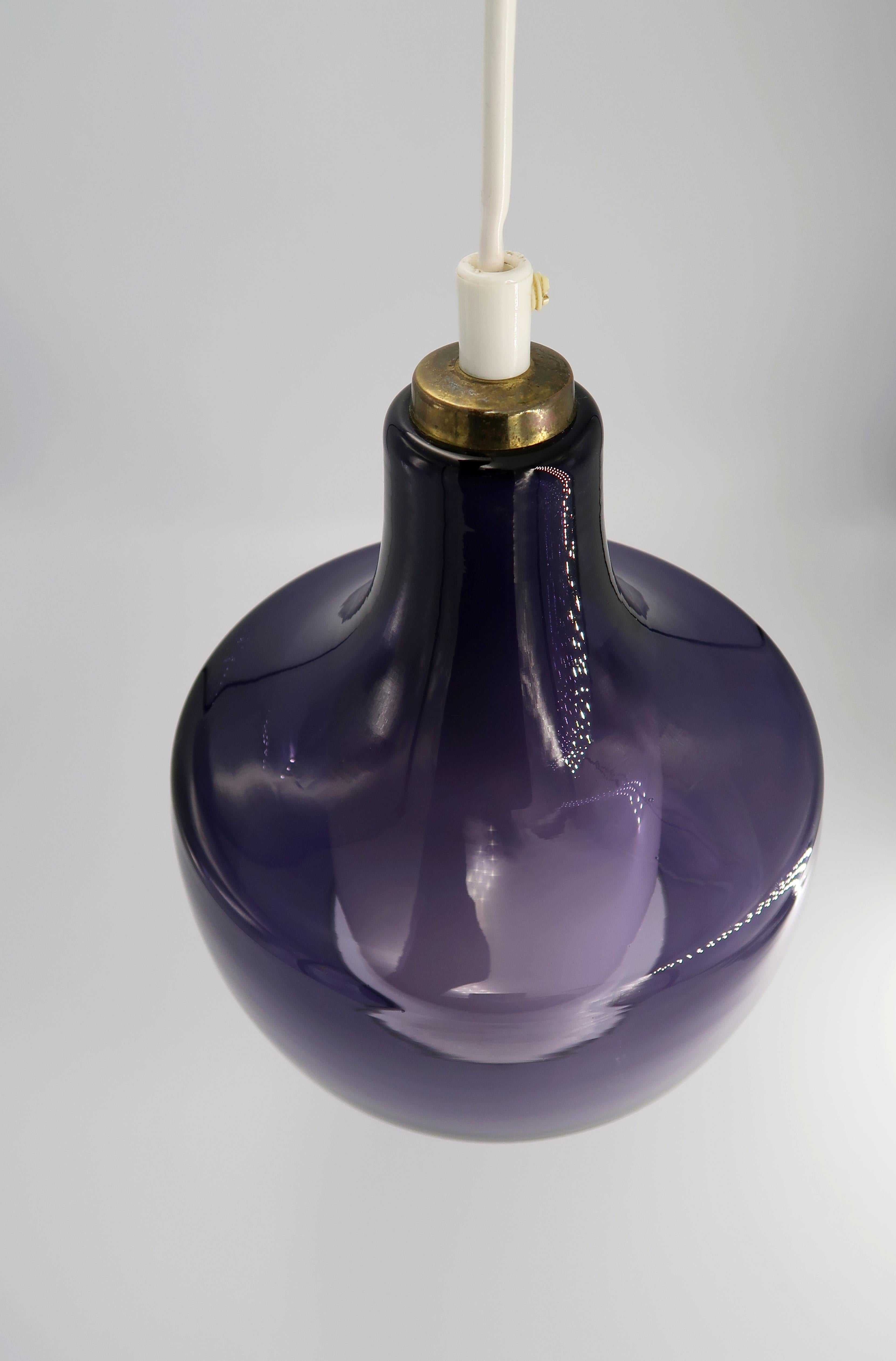 purple pendant light