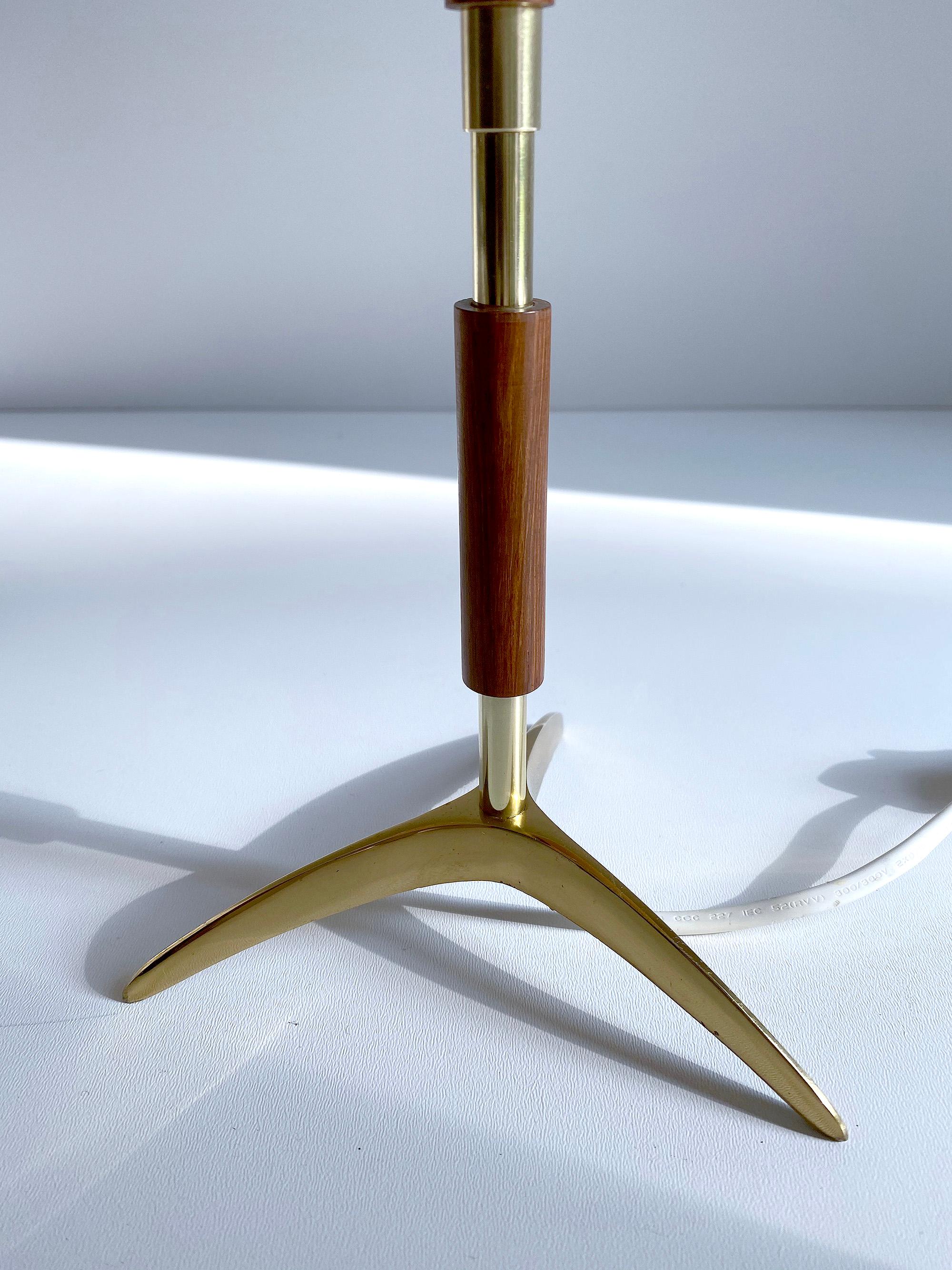 Fog & Mørup Desk /  Table Lamp, Danish Modern, Bronze Brass Teak, 1960s  For Sale 7