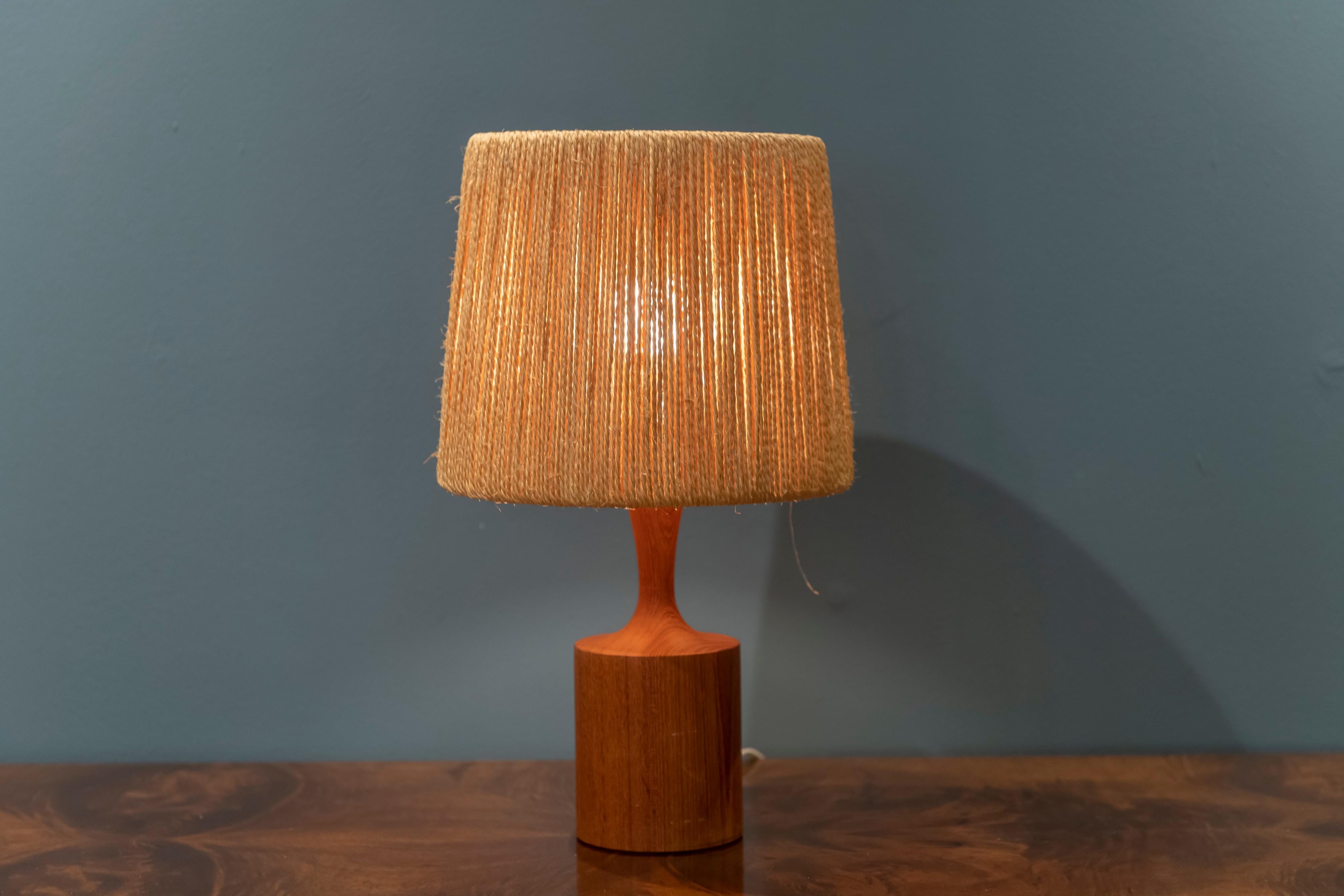 Teak Fog & Morup Jute Table Lamp