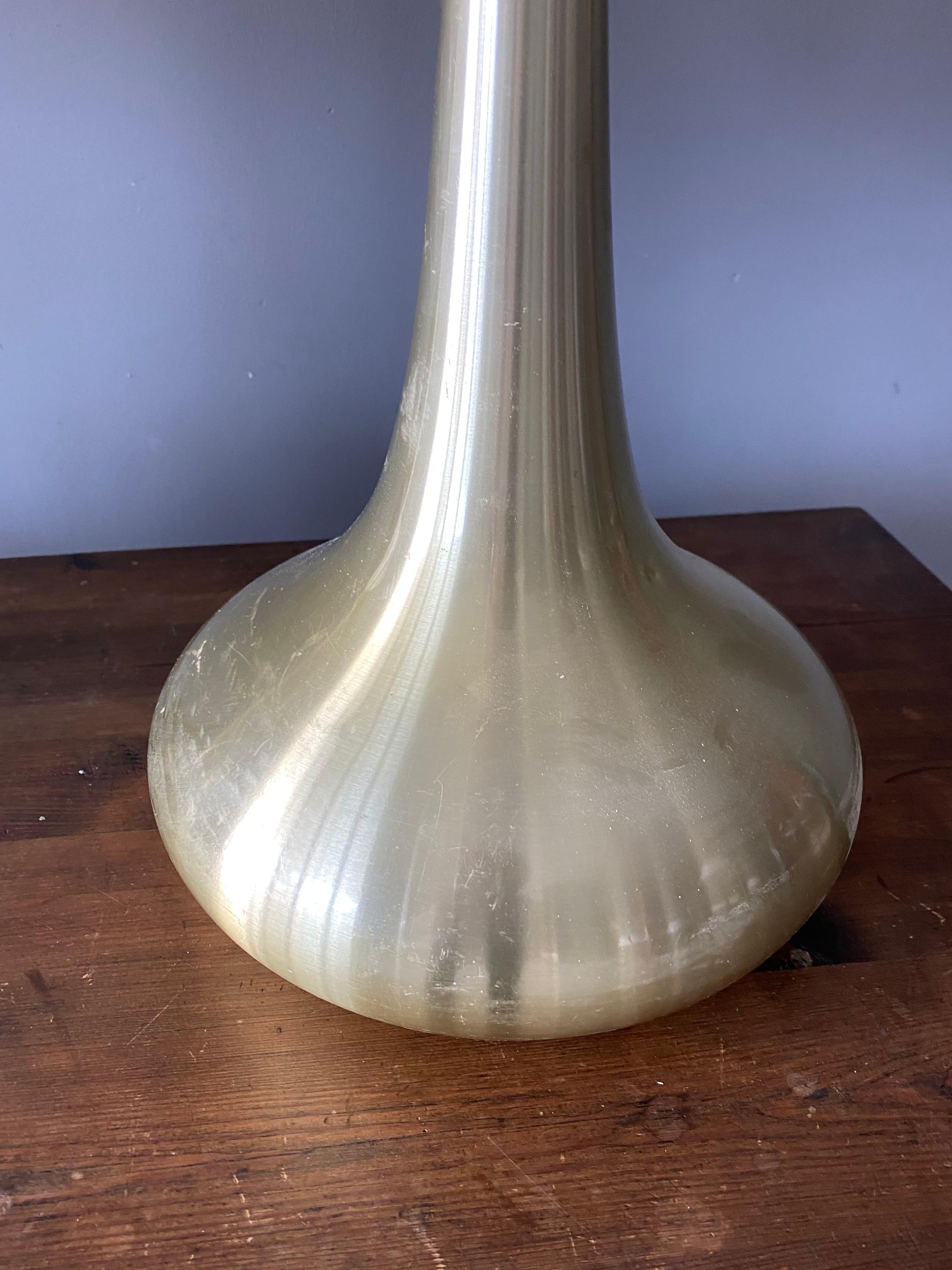 Danish Fog & Morup, Large Table Lamps, Polished Brass, Denmark, 1960s