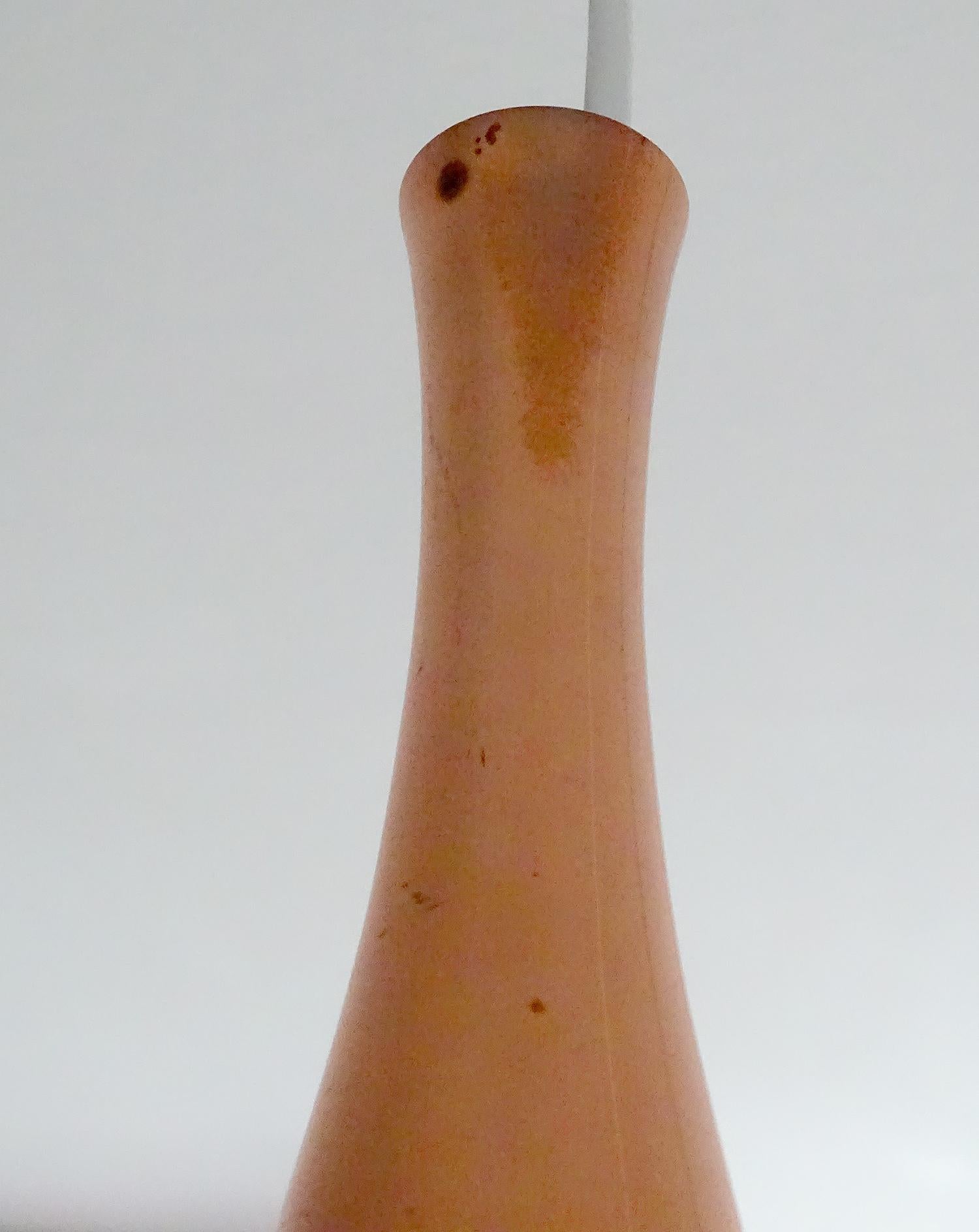 Fog & Morup  MidCentury Orient Copper Glass Chandelier Pendant Lamps, 1960s 12