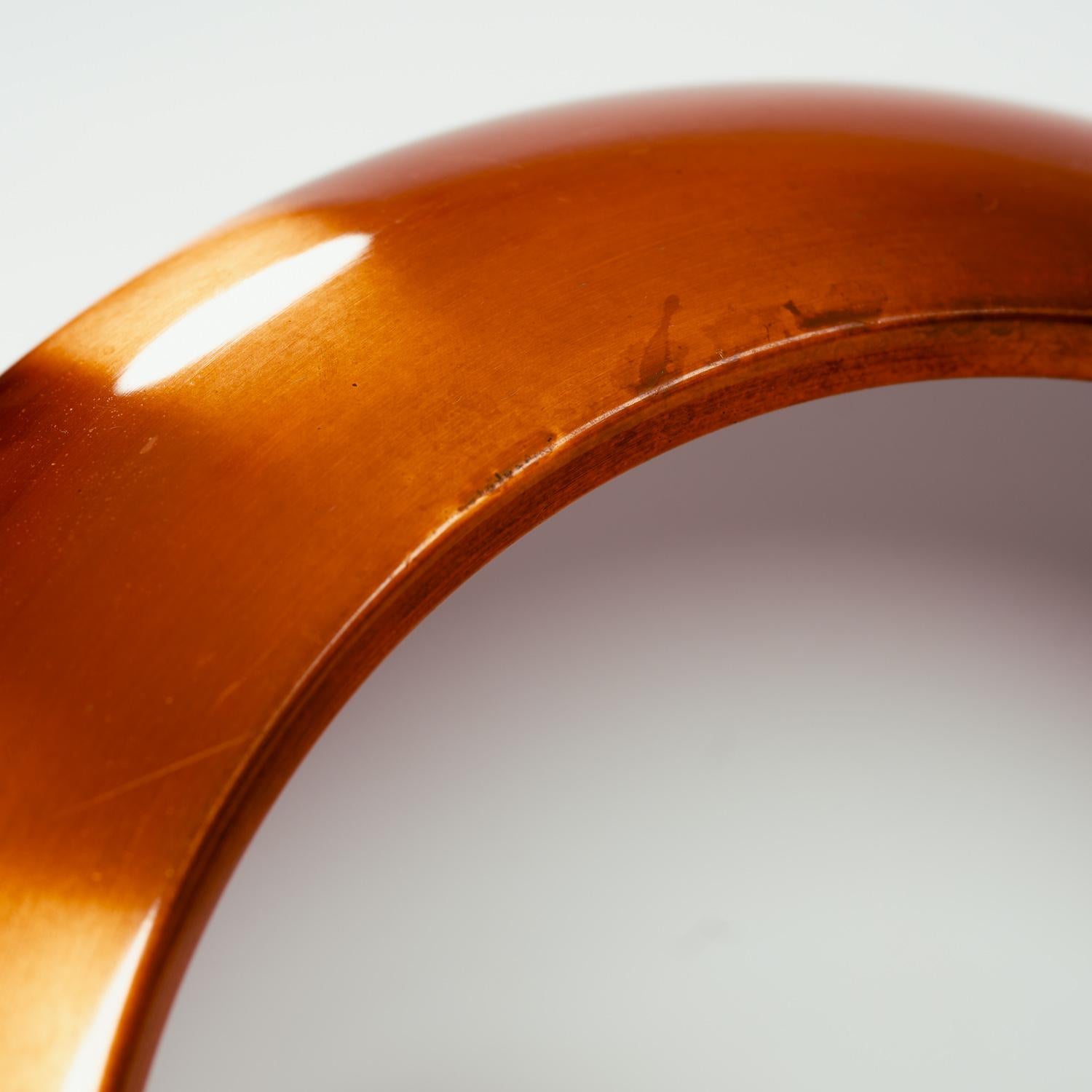 Danese Fog & Mørup Orient Orient lampada a sospensione in rame e teak, Jo Hammerborg 1950s in vendita