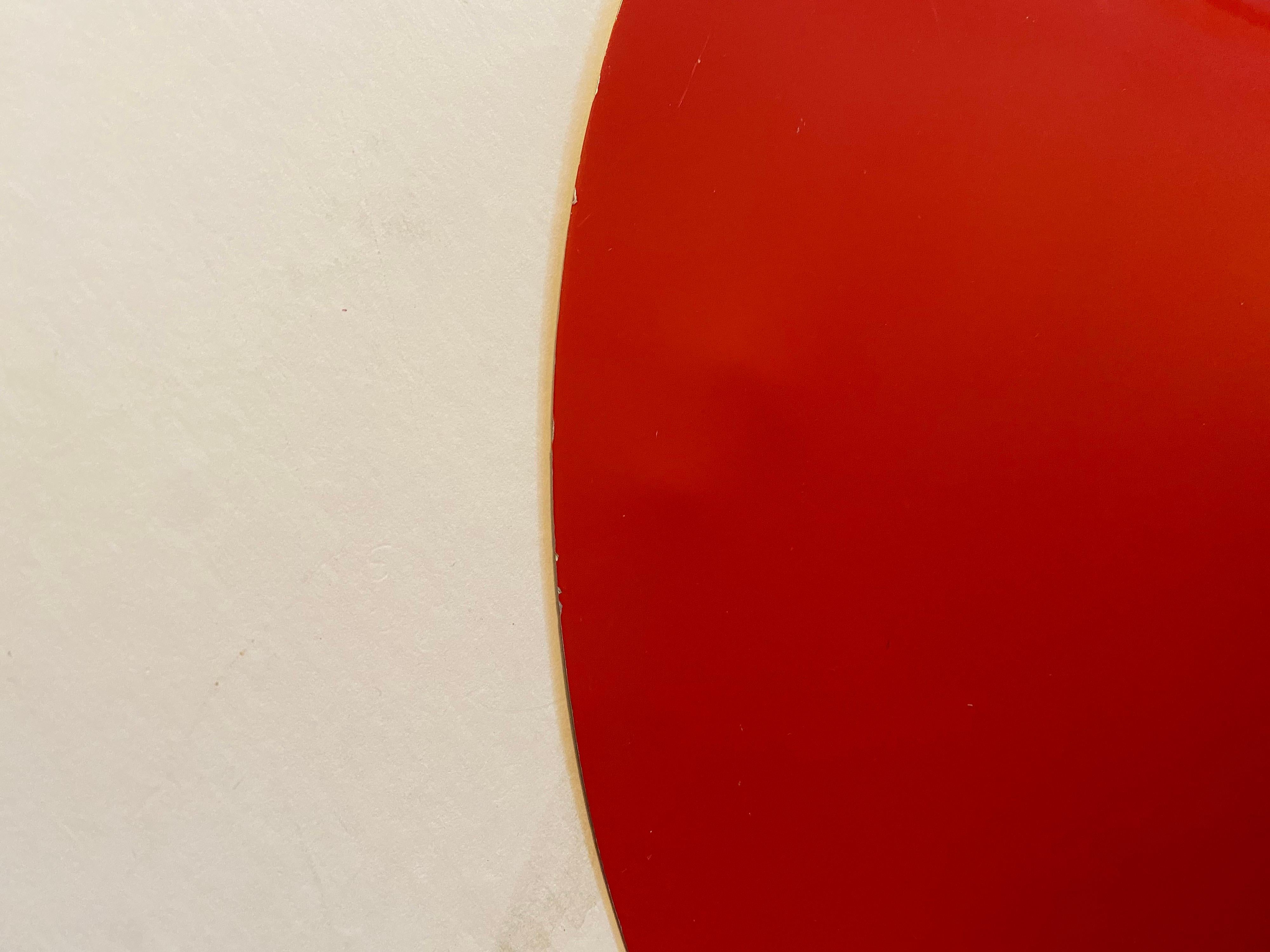 Fin du 20e siècle Lampe suspendue semi-transparente rouge Fog & Morup de Bonderup & Thorup en vente
