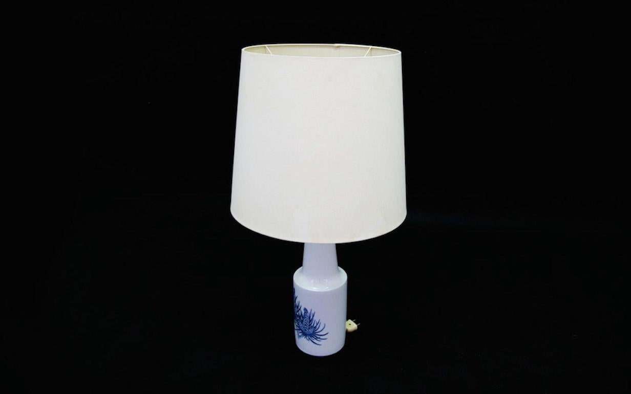 Scandinavian Modern Fog & Morup Table Lamp Danish Design Porcelain, 1960s For Sale