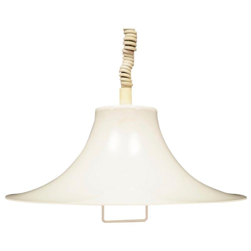 Fog & Mørup White Plastic Lamp Vintage Danish Design, 1960s For Sale
