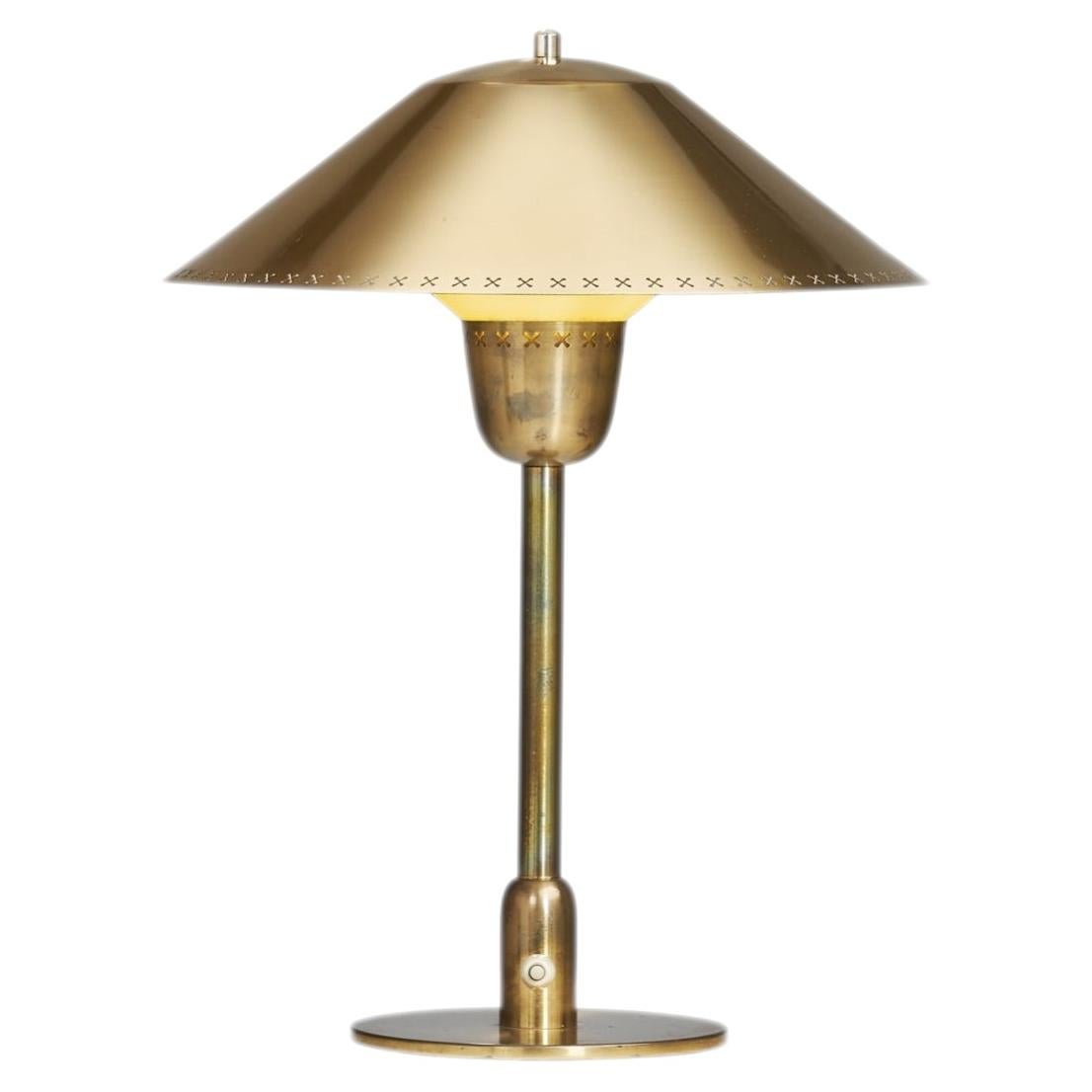 Fog & Mørup (Attr.) Brass Table Lamp, Denmark First half of the 20th Century