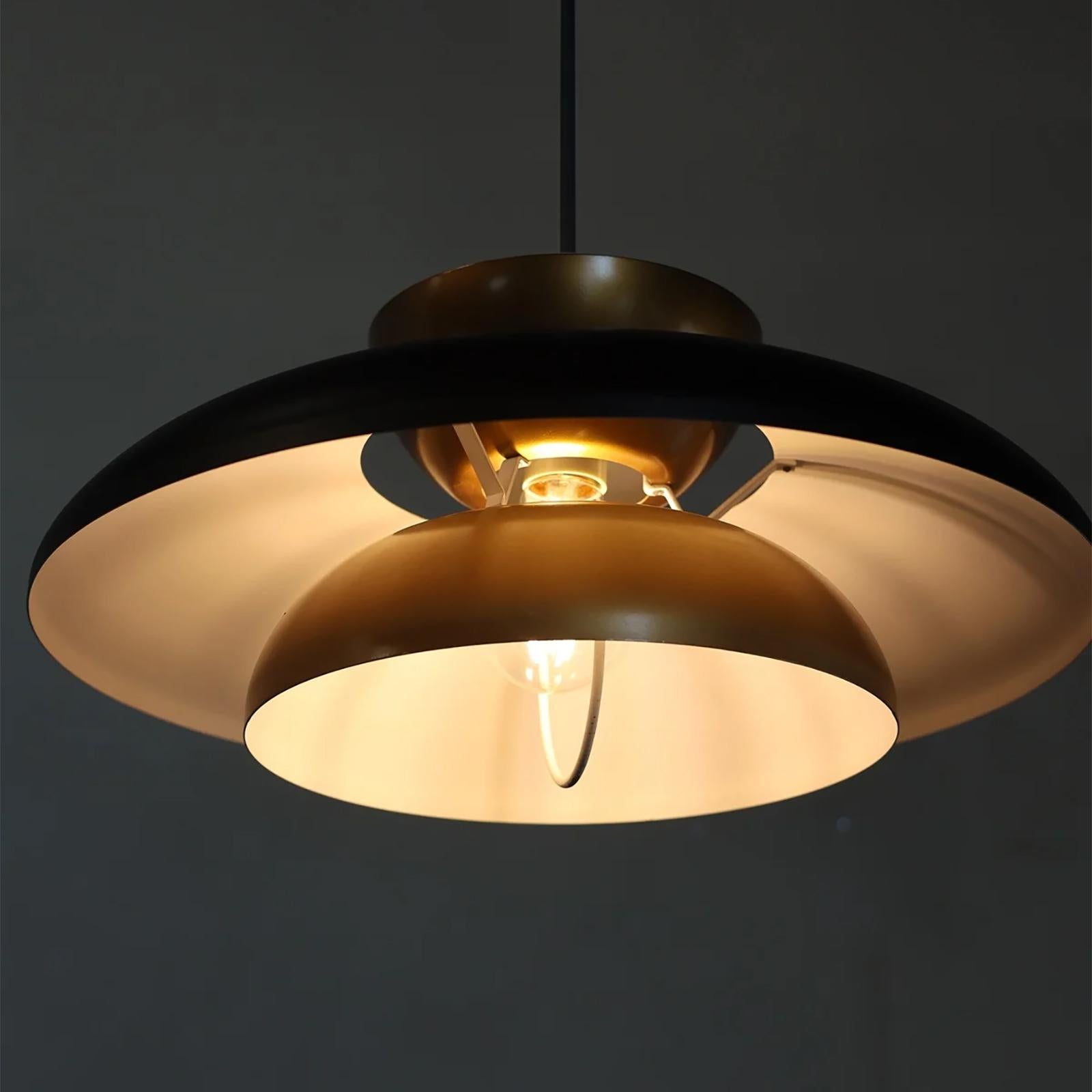 Mid-Century Modern Fog & Mørup Danish Ceiling Lamp 1950s For Sale