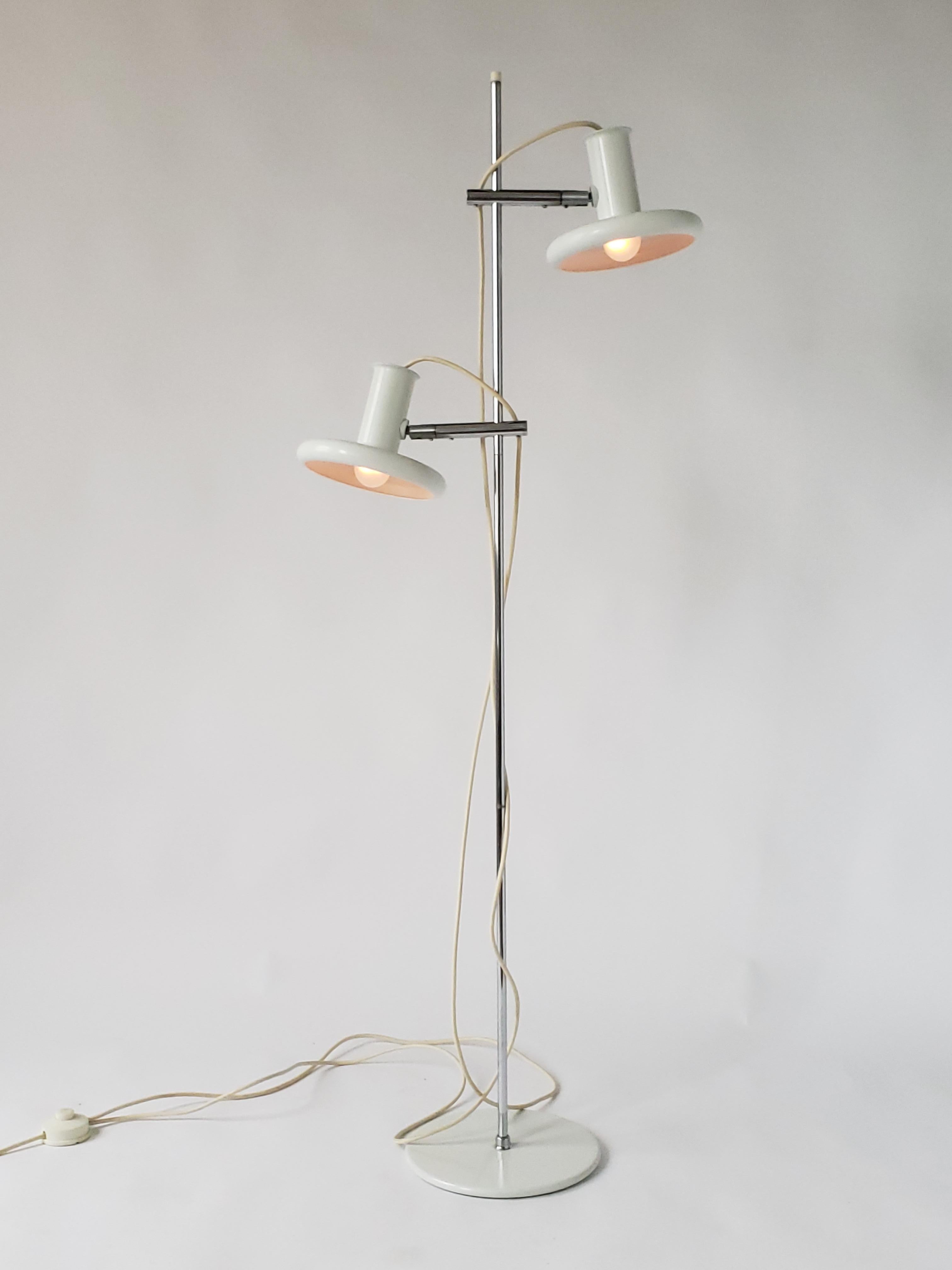 Fog & Mørup Optima Floor Lamp with 2 Shades, 1960s, Denmark 3