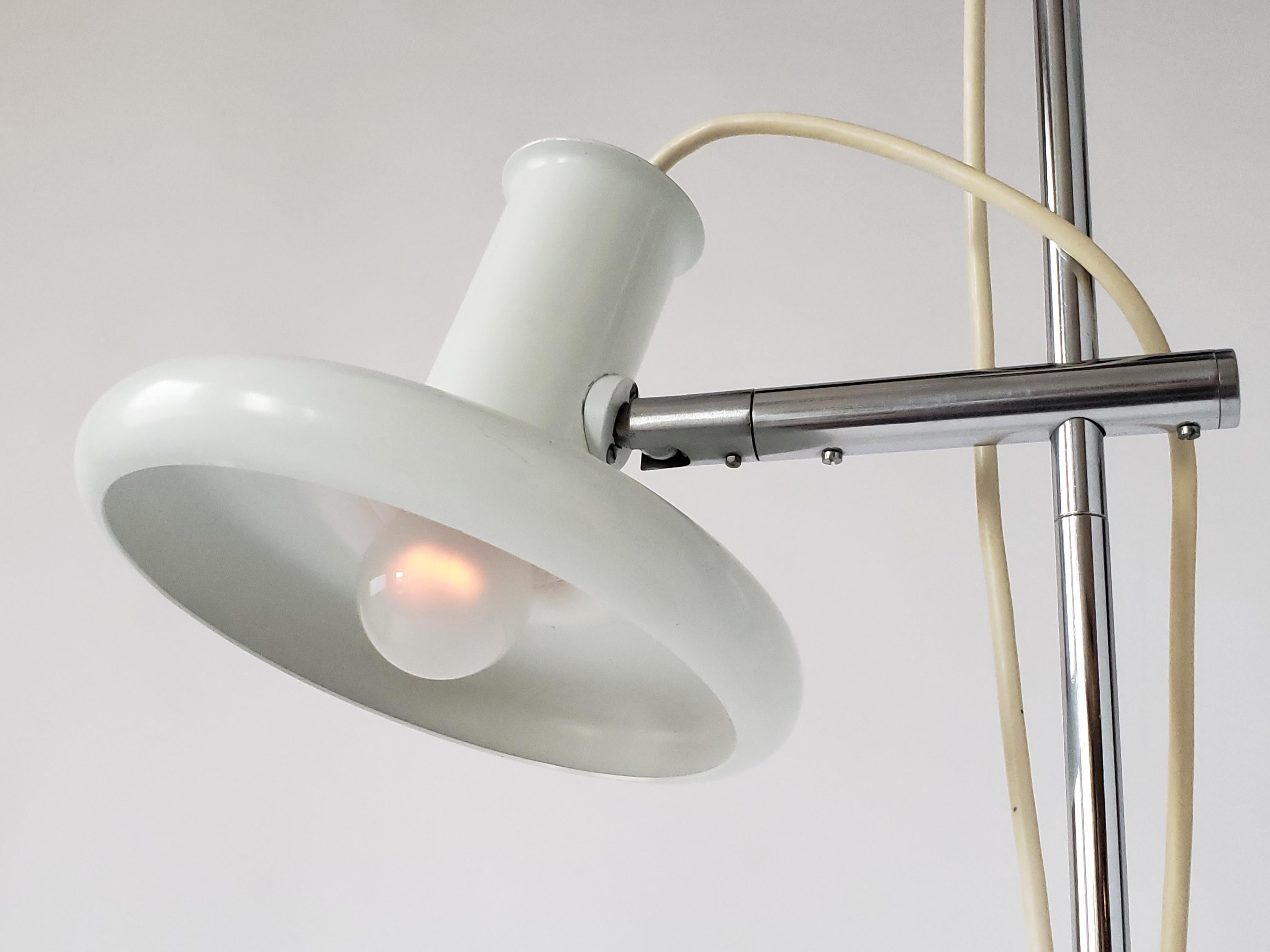 Mid-20th Century Fog & Mørup Optima Floor Lamp with 2 Shades, 1960s, Denmark