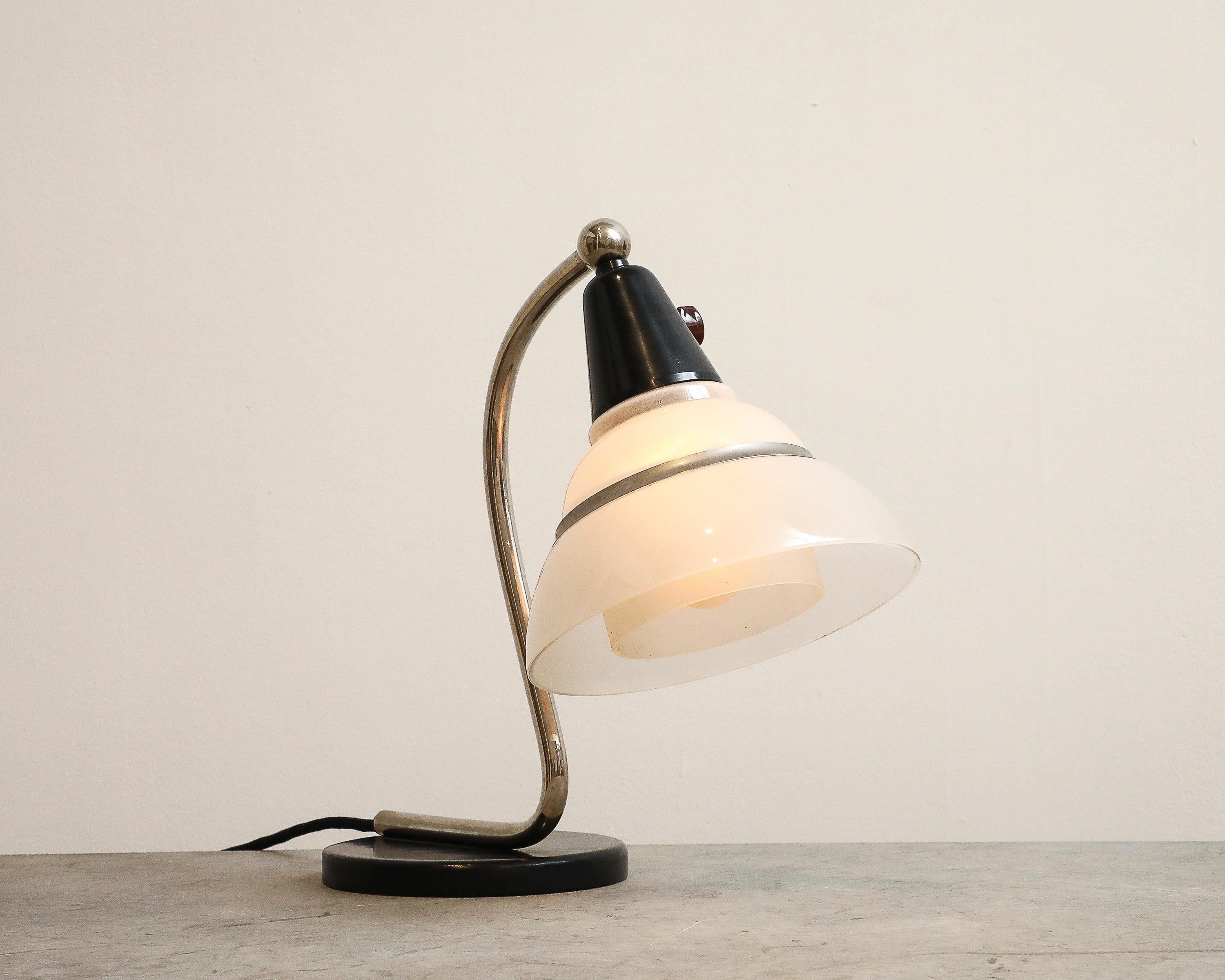 Fog & Mørup, Snake Light with White Frosted Shades, Denmark, circa 1930 For Sale 2