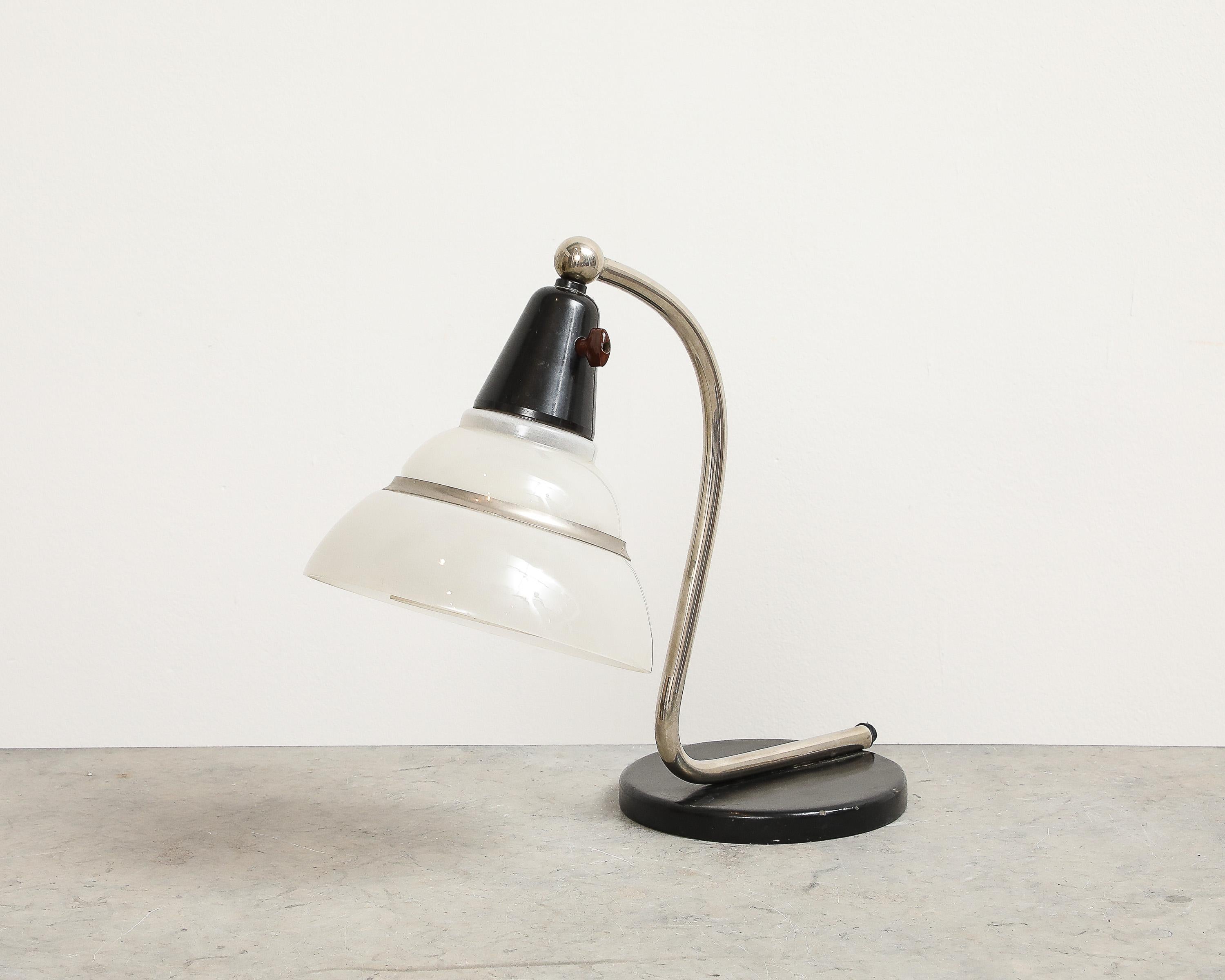 Fog & Mørup, Snake Light with White Frosted Shades, Denmark, circa 1930 In Good Condition For Sale In New York, NY