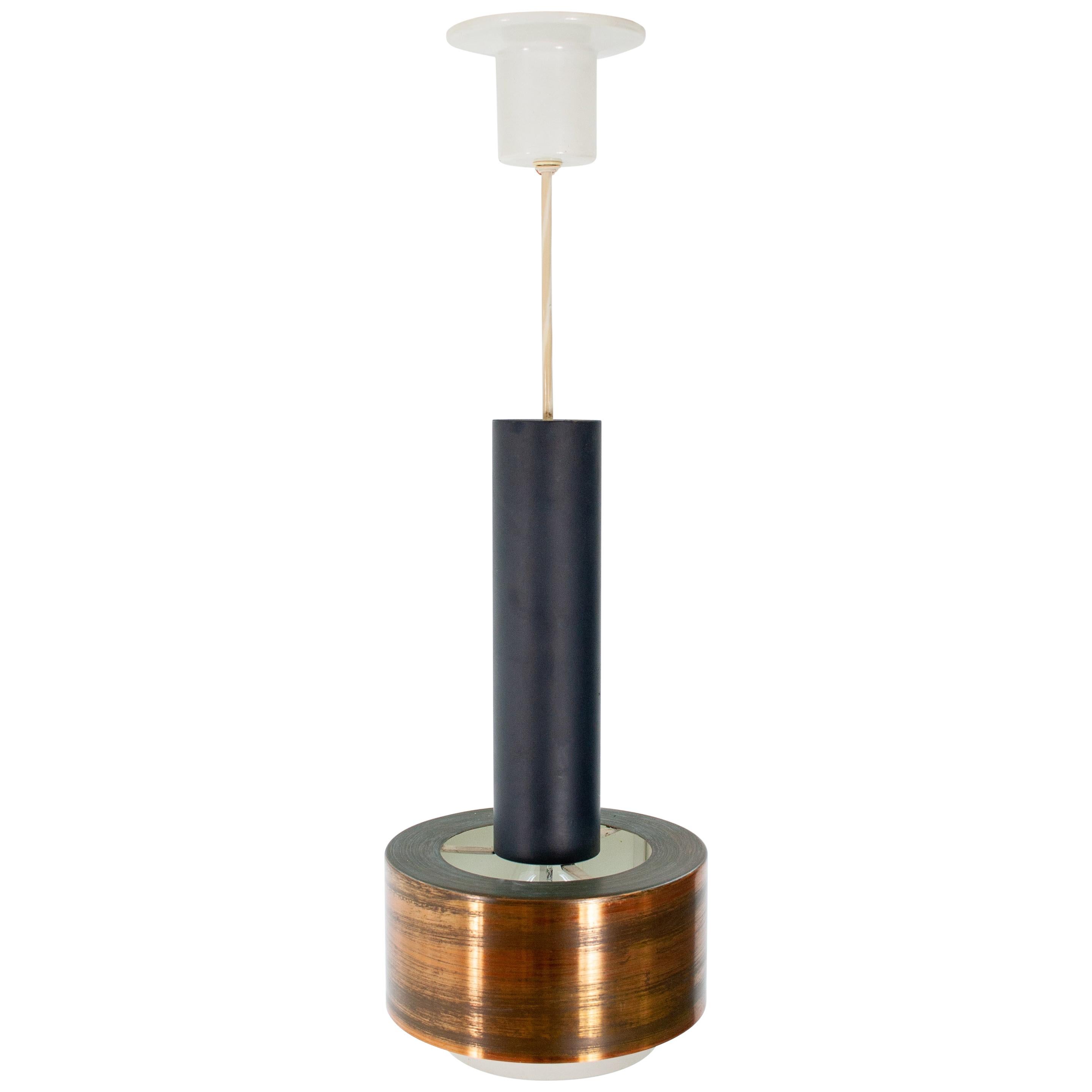 Fog & Mørup Style Brass Pendant Lamp
