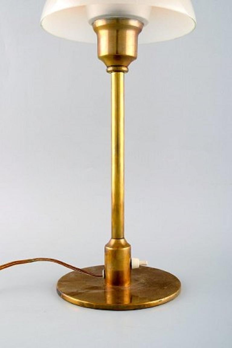 Scandinavian Modern Fog & Mørup Table Lamp in Brass, 