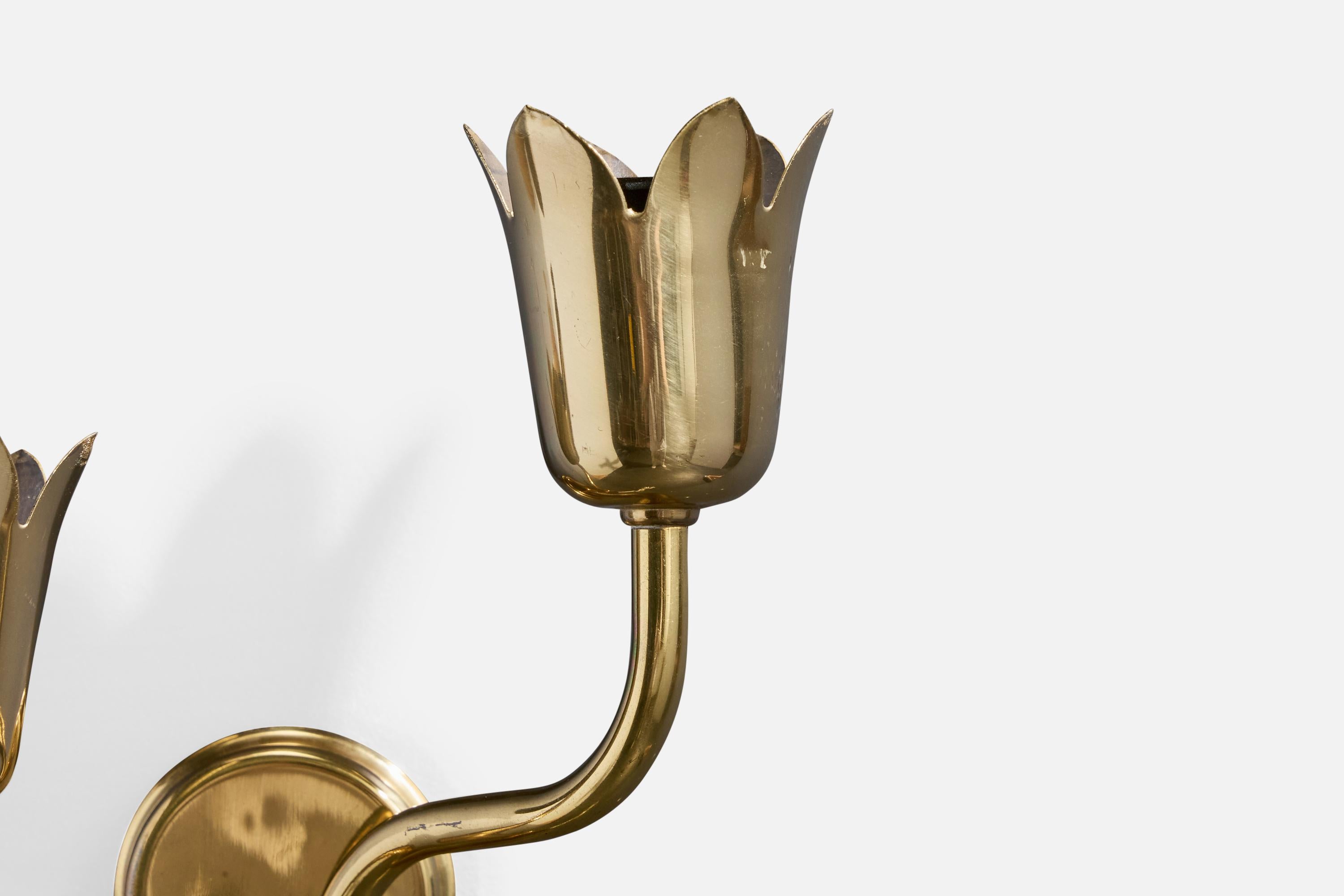 Fog & Mørup, Aplique, Latón, Tela, Dinamarca, Años 50 en venta 1