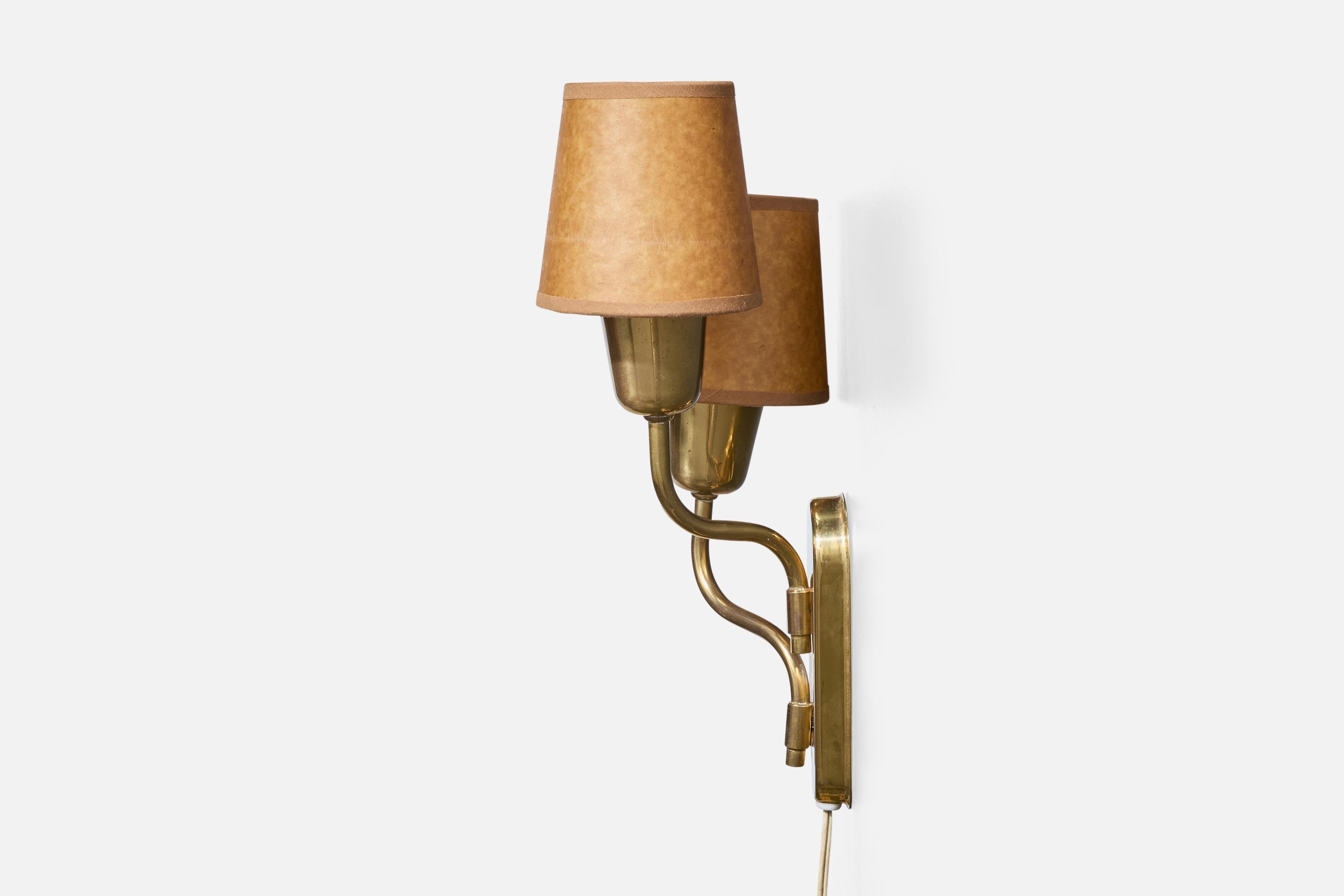 Fog & Mørup, Aplique, Latón, Papel pergamino, Dinamarca, Años 50 en Bueno estado para la venta en High Point, NC