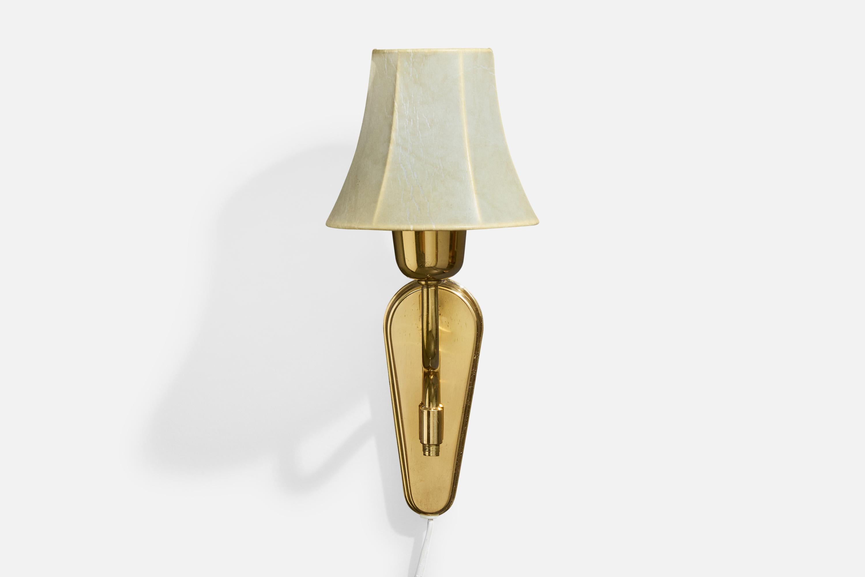 Danese Fog & Mørup, Applique, Ottone, Resina, Danimarca, anni '50 in vendita