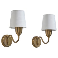 Fog & Mørup, Lights, laiton, tissu, Danemark, années 1950