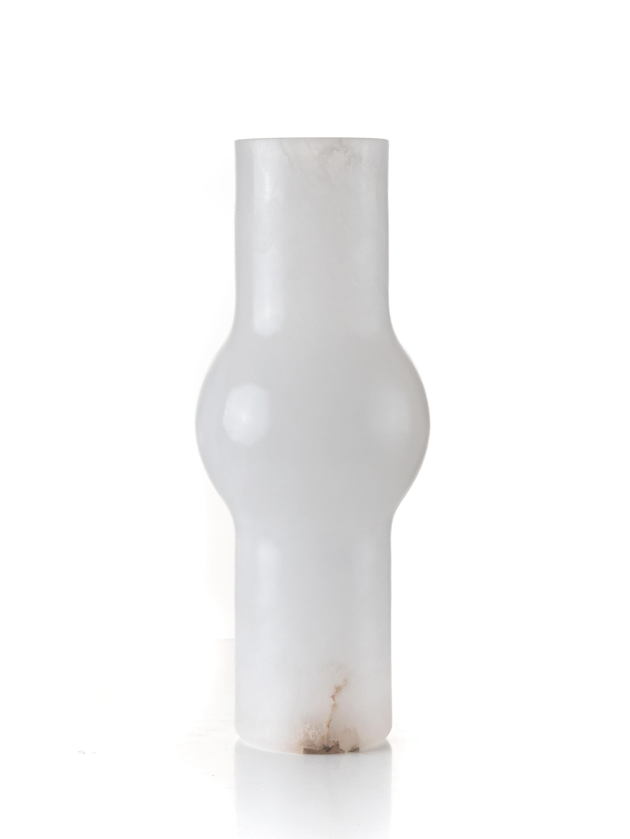 Fog Vase 02 in Alabaster For Sale 2