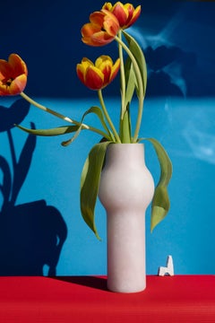 Fog Vase 03 in Alabaster