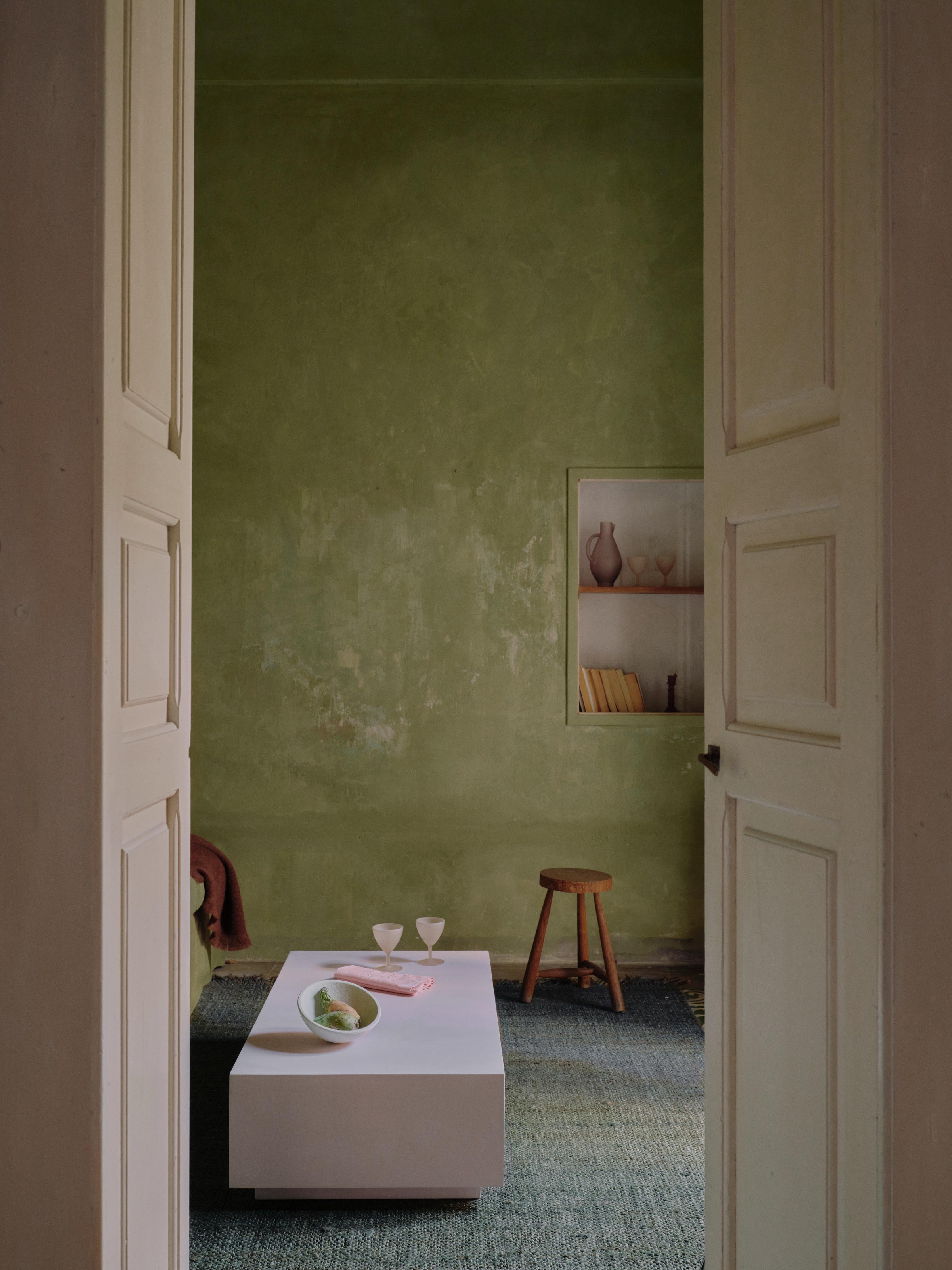 Hand-Crafted Foggia Microcement Coffee Table by Marlot Baus For Sale